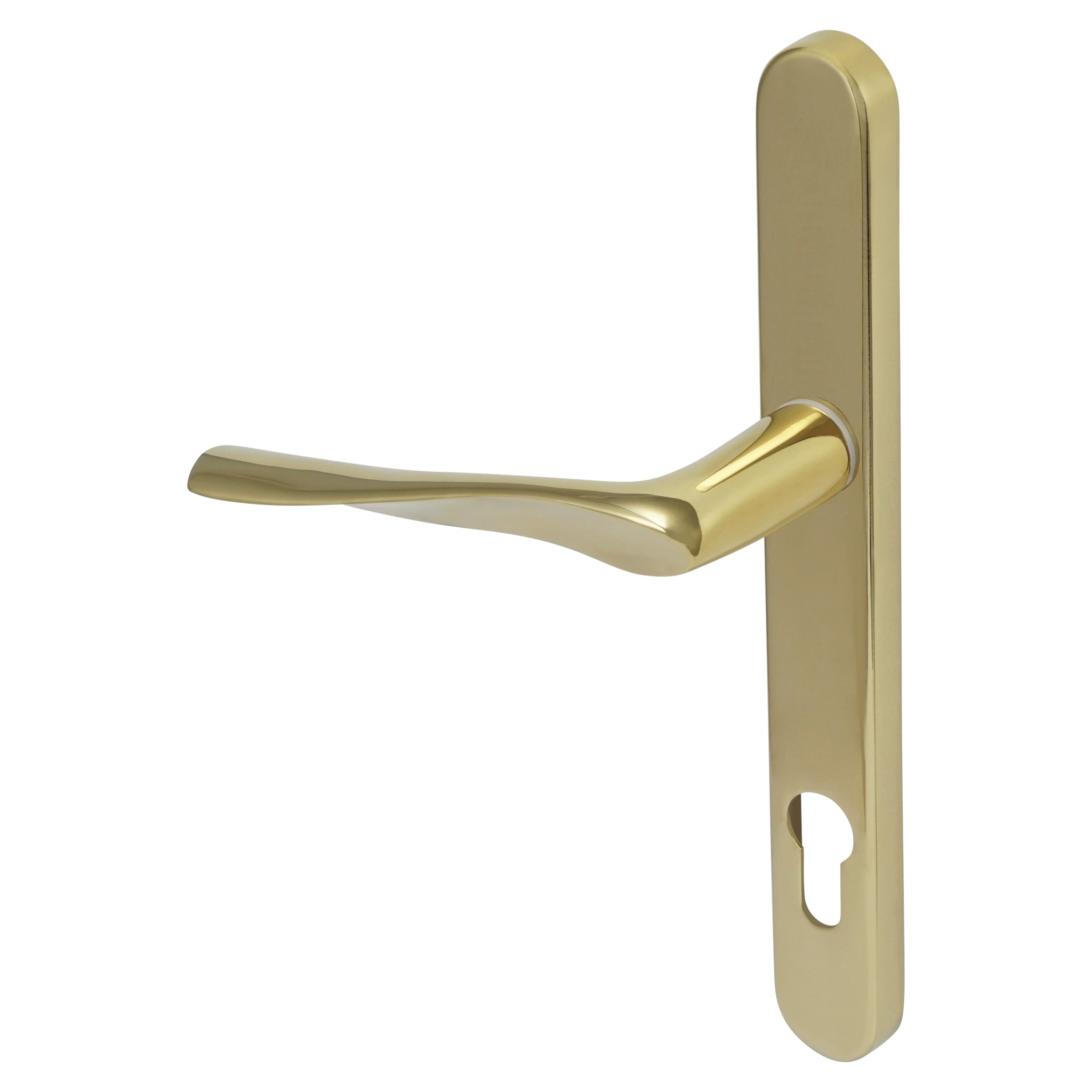 Kuhlen Multipoint Door Handle | Polished Brass