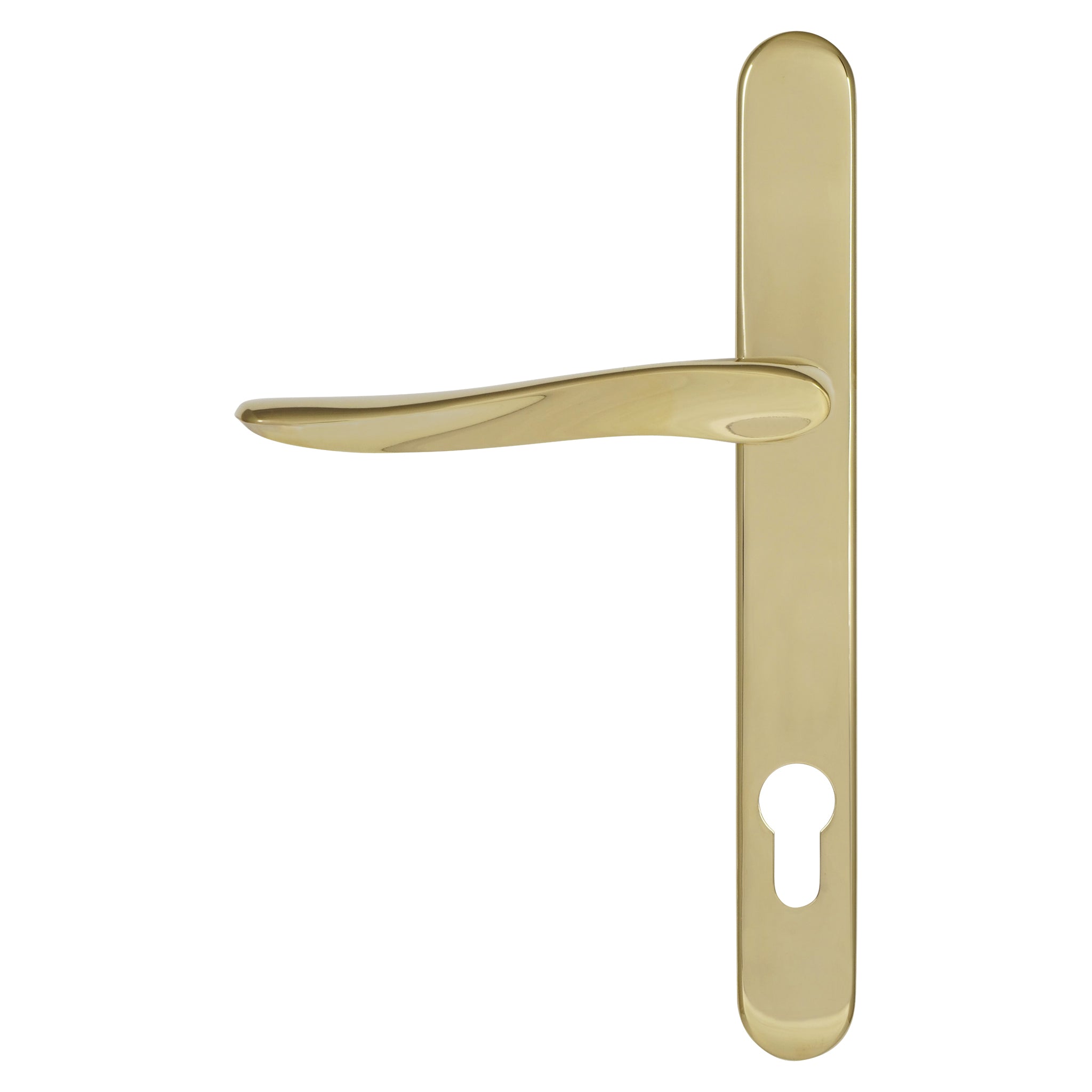 Kuhlen Multipoint Door Handle | Polished Brass