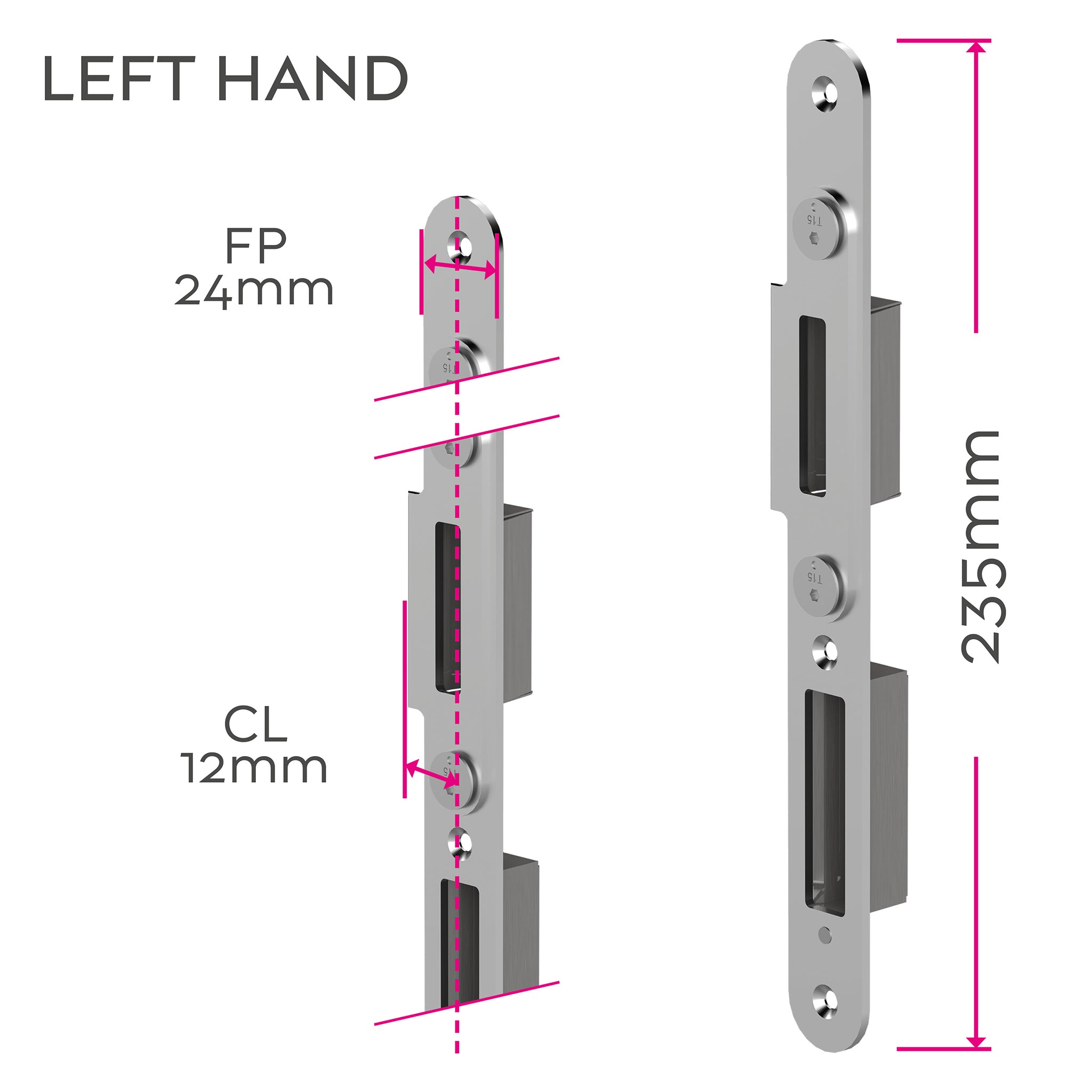 Handed Individual Centre MPL Door Keeps | MK9