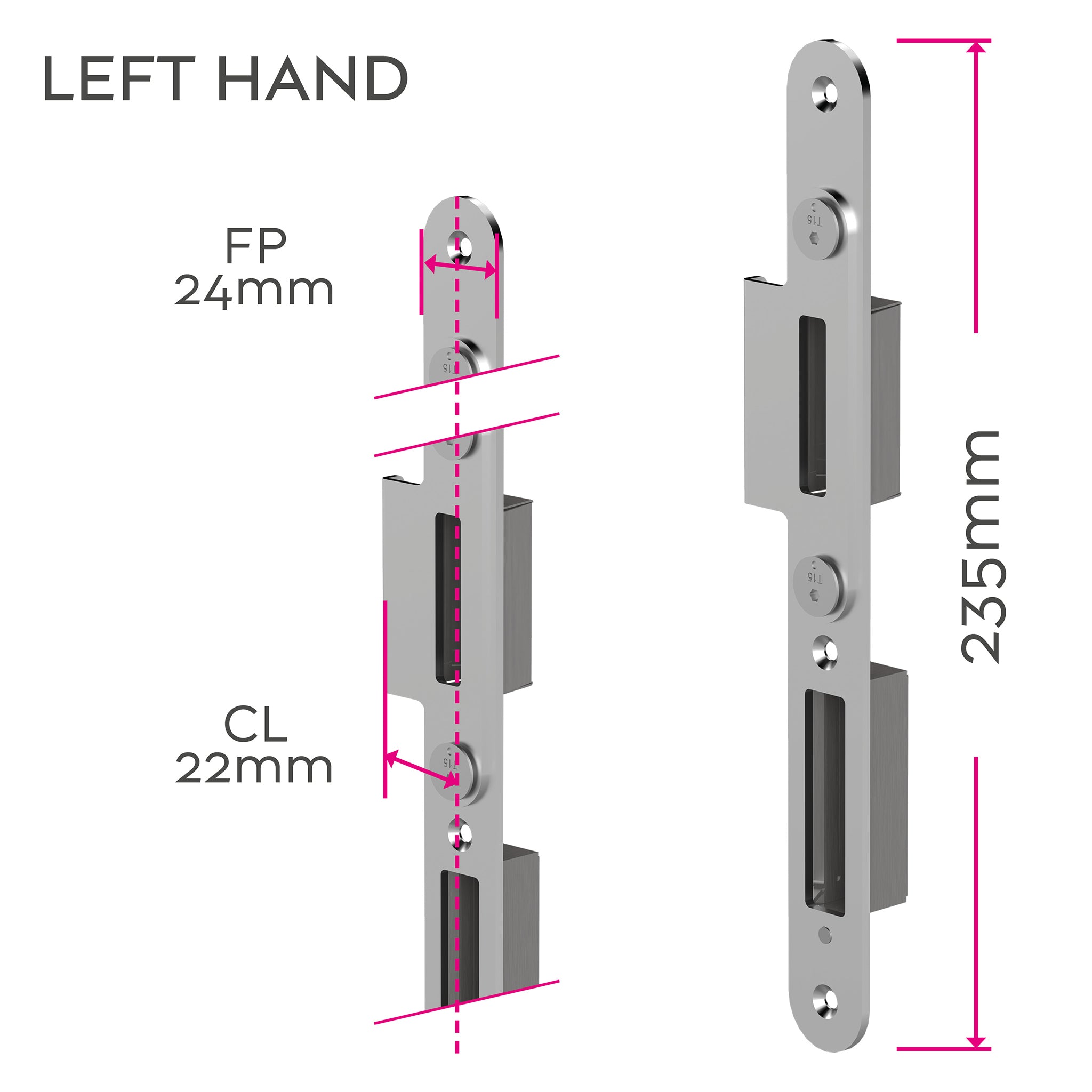 Handed Individual Centre MPL Door Keeps | MK9