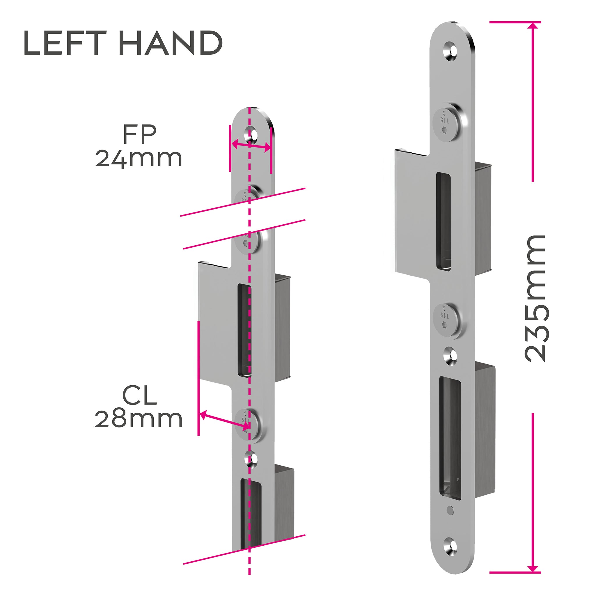 Handed Individual Centre MPL Door Keeps | MK9