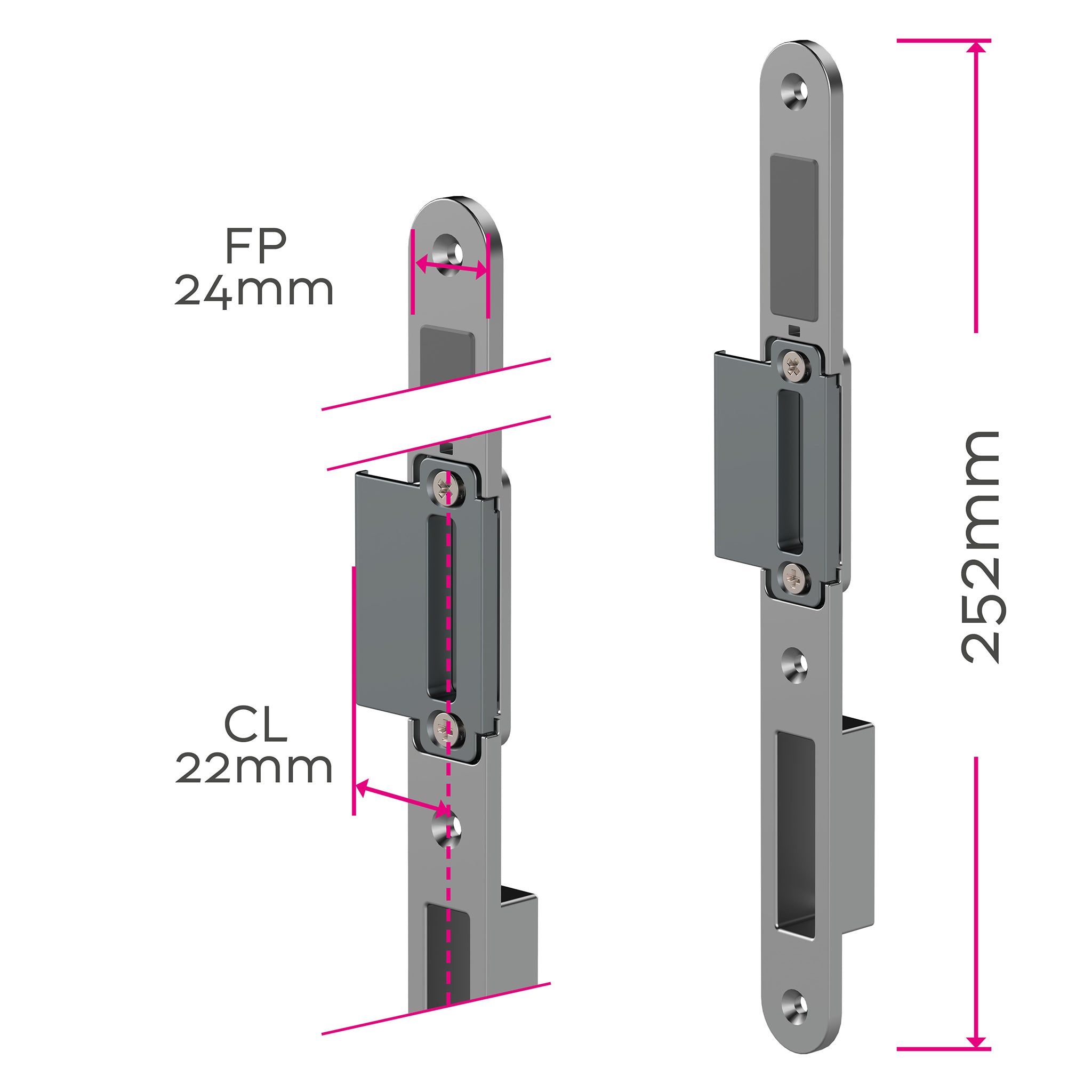 Universal Individual Centre MPL Door Keeps | MK9-FTB
