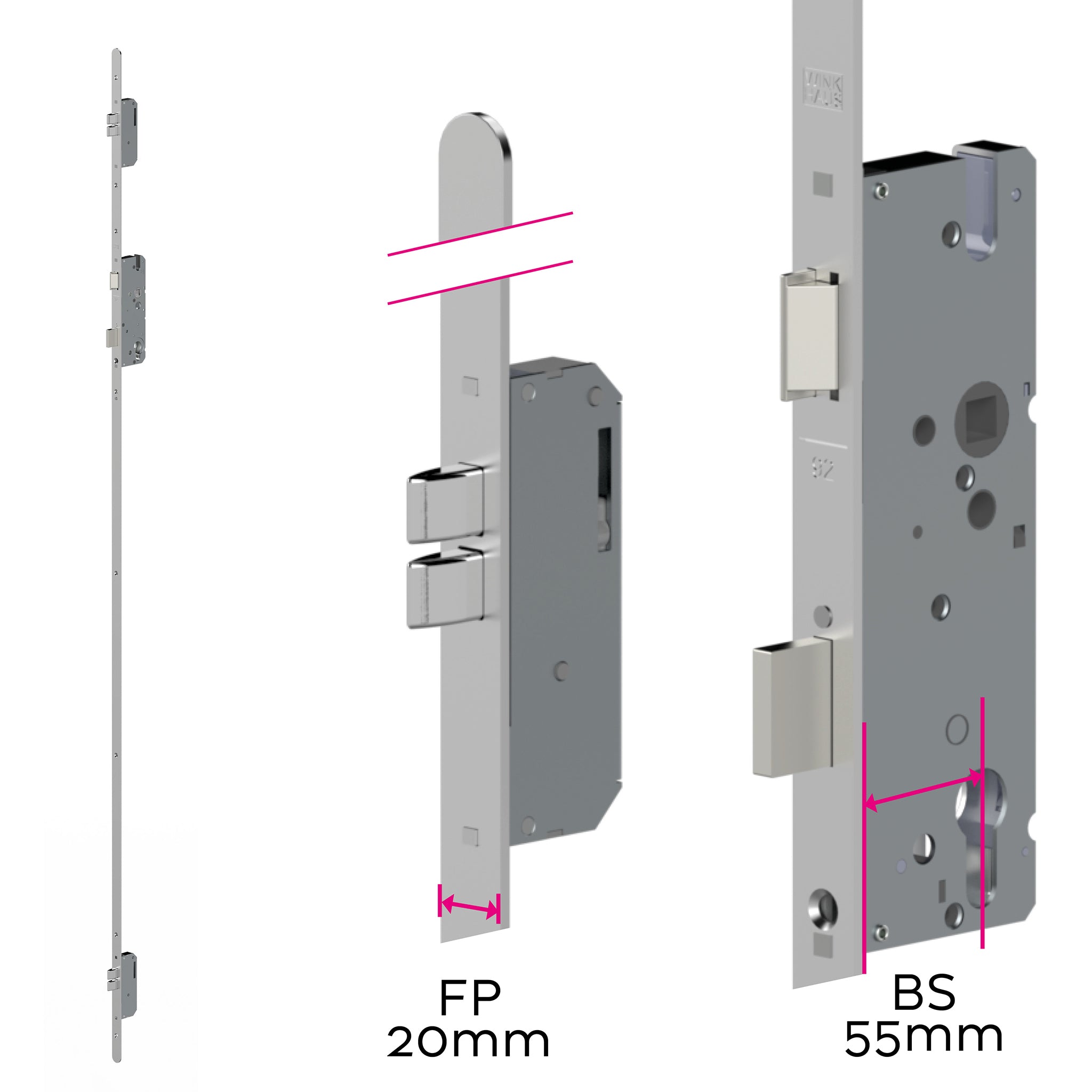 Universal Heritage Multipoint Door Lock - 20mm Face Plate | ML130