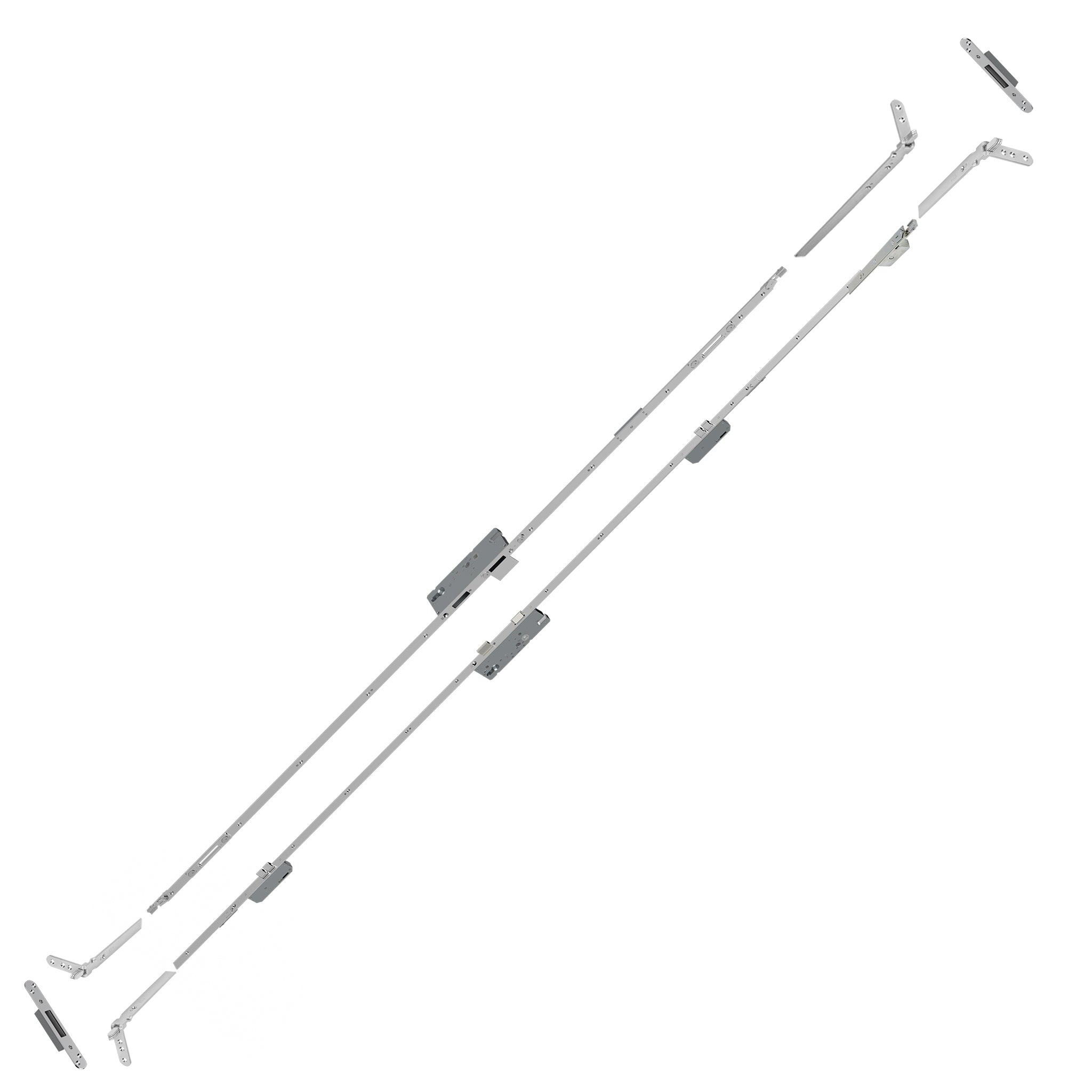 KLONE Twin Handle, Single Rebate, MS KITS | Silver Passivated | ML24