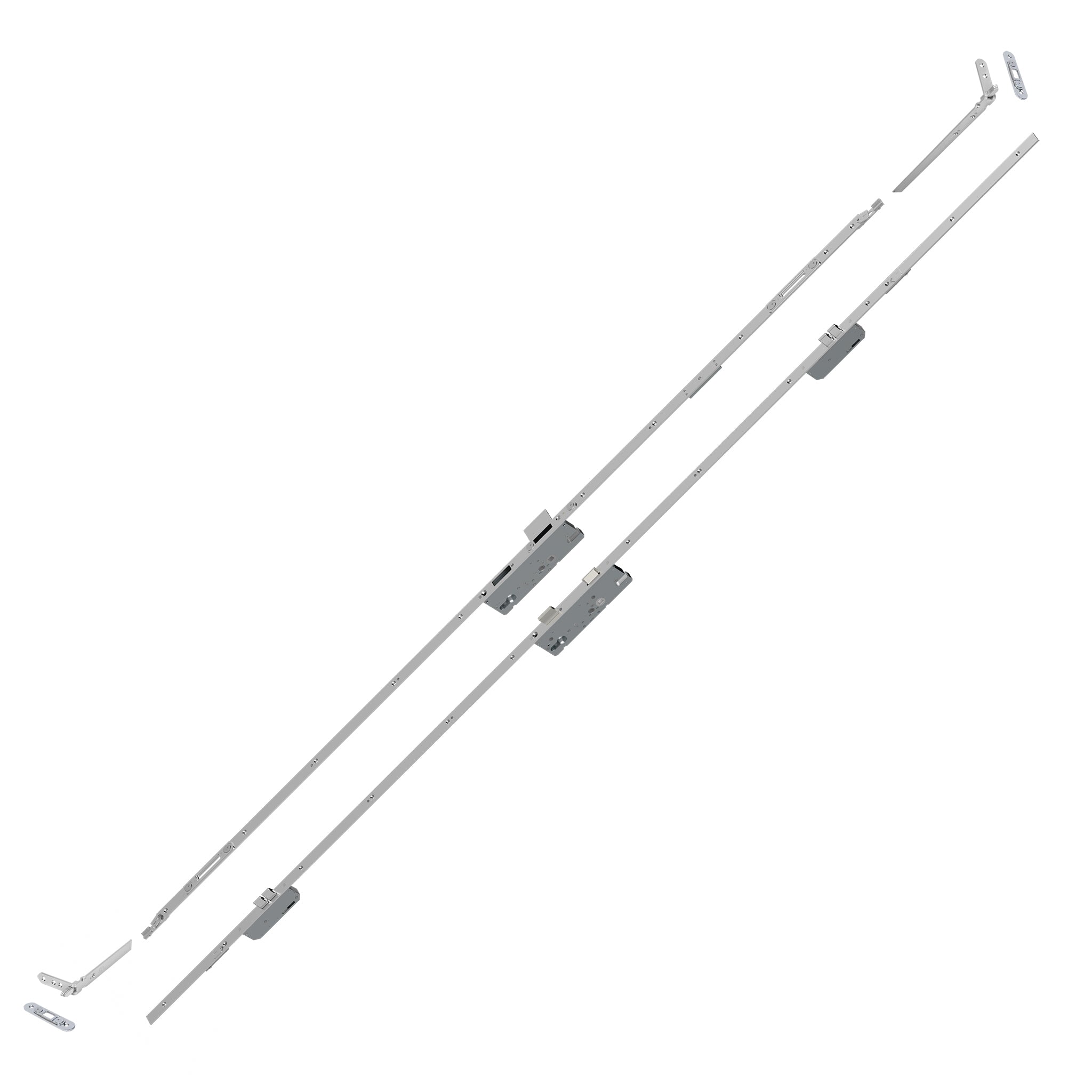 KLONE Twin Handle, Single Rebate, MS KITS | Silver Passivated | ML24