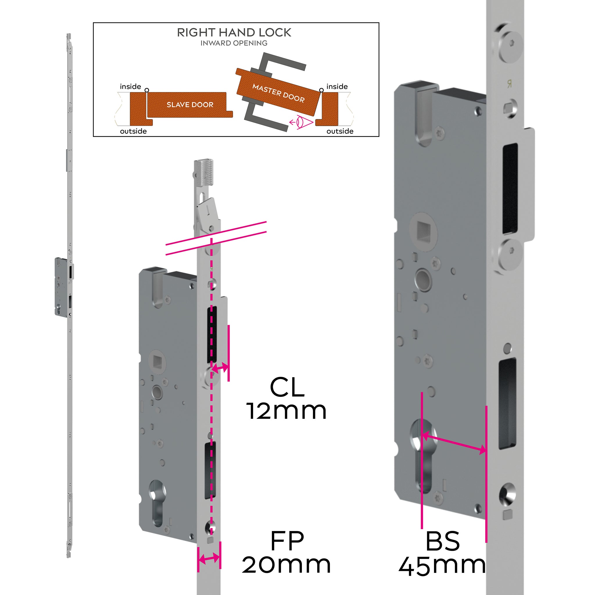KLONE Slave Door Multipoint Door Lock | ML26