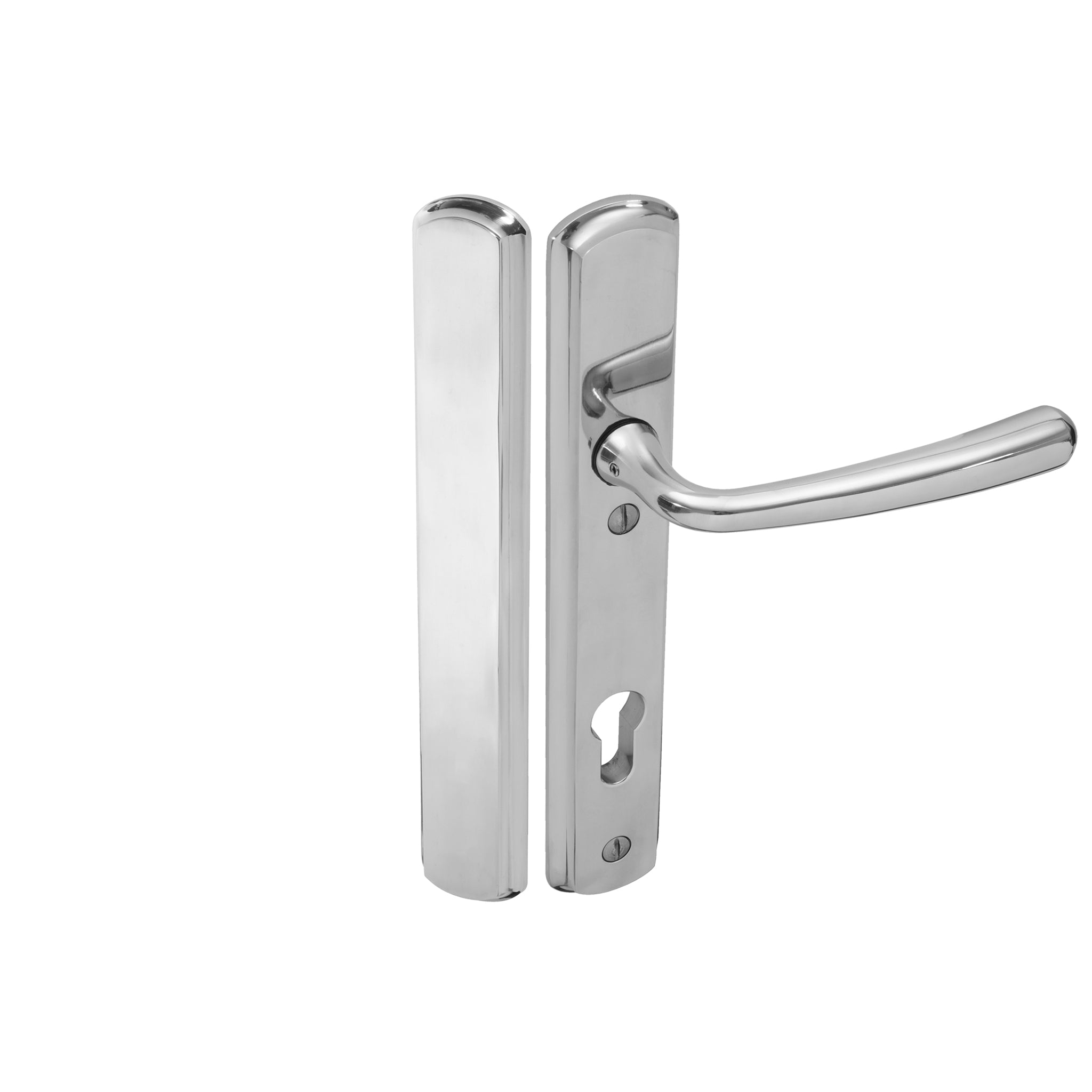 Pera Lever on 092 Backplate | Polished Stainless Steel