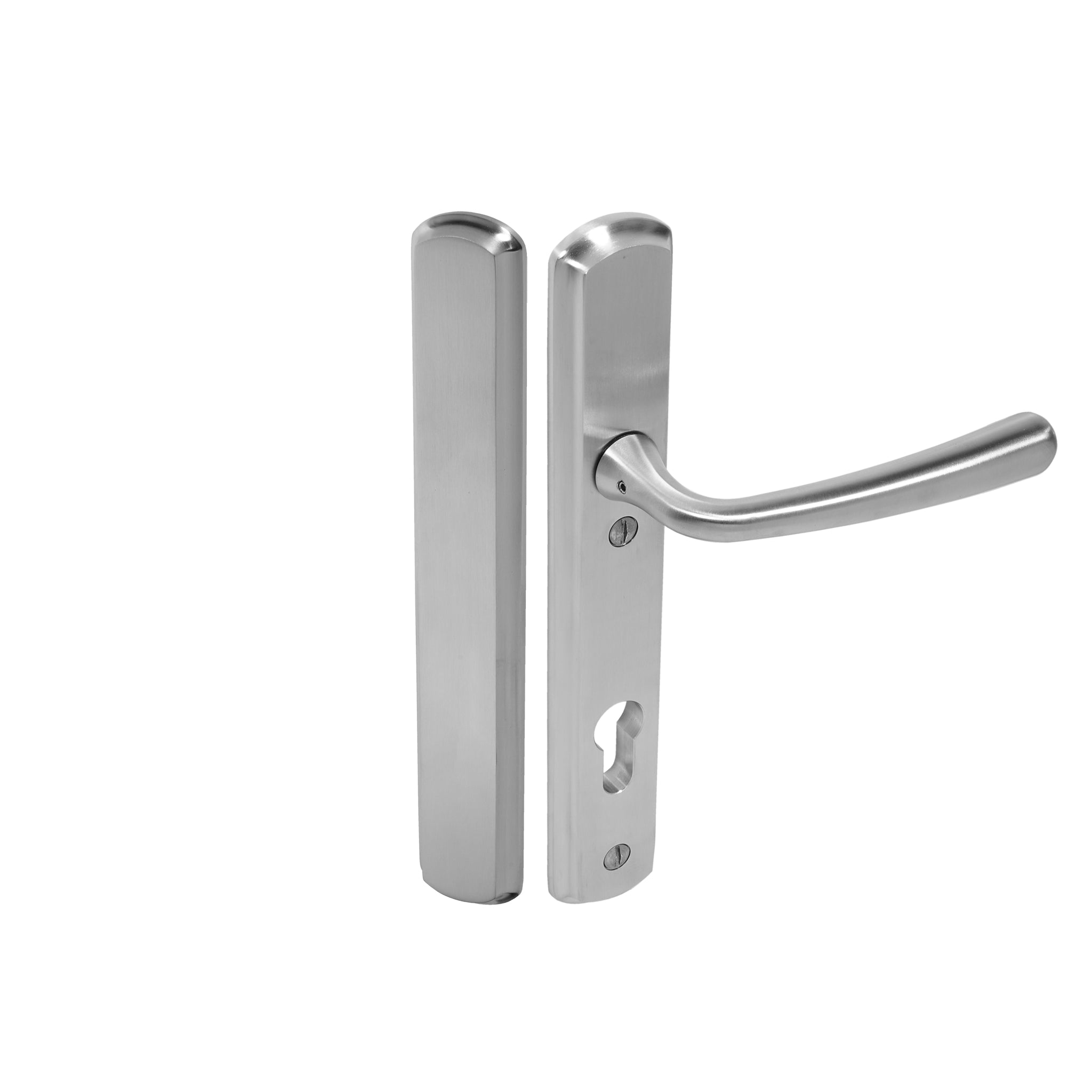Pera Lever on 092 Backplate | Satin Stainless Steel