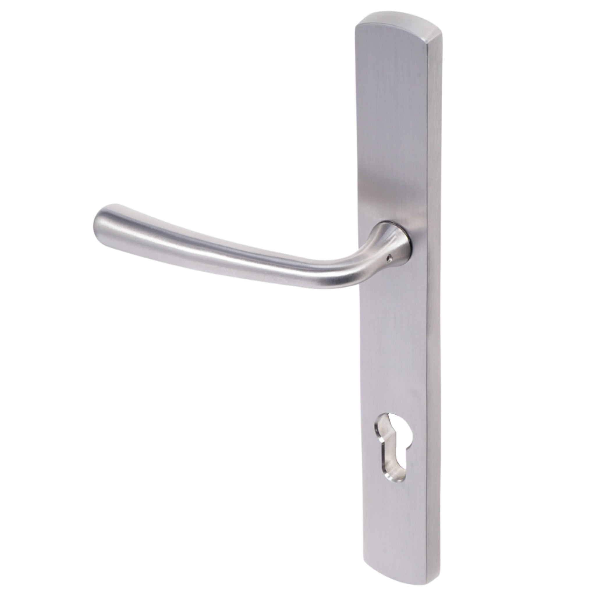 Pera Lever on 095 Backplate | Satin Stainless Steel