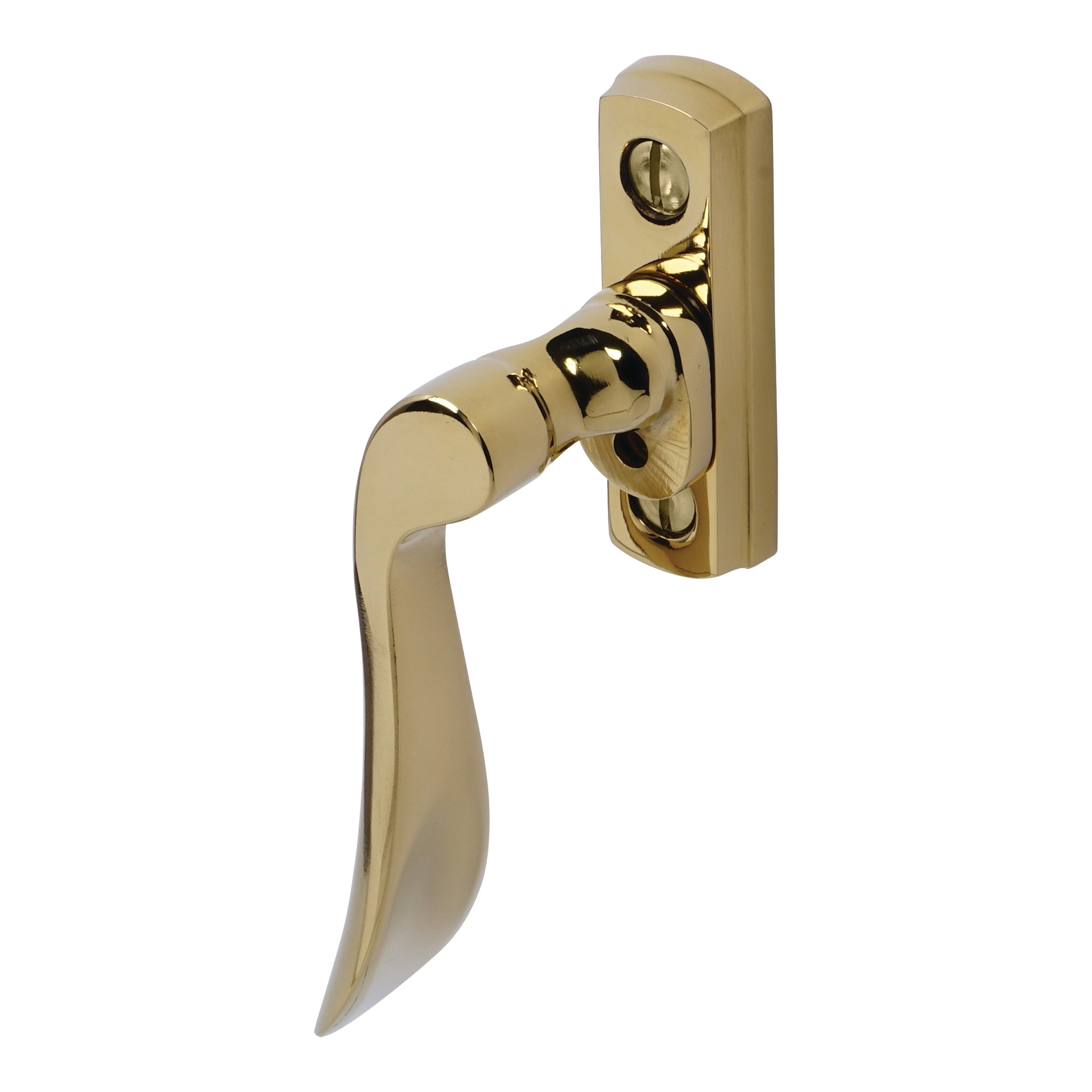 Regent Window Espagnolette Handle | PVD Stainless Polished Brass
