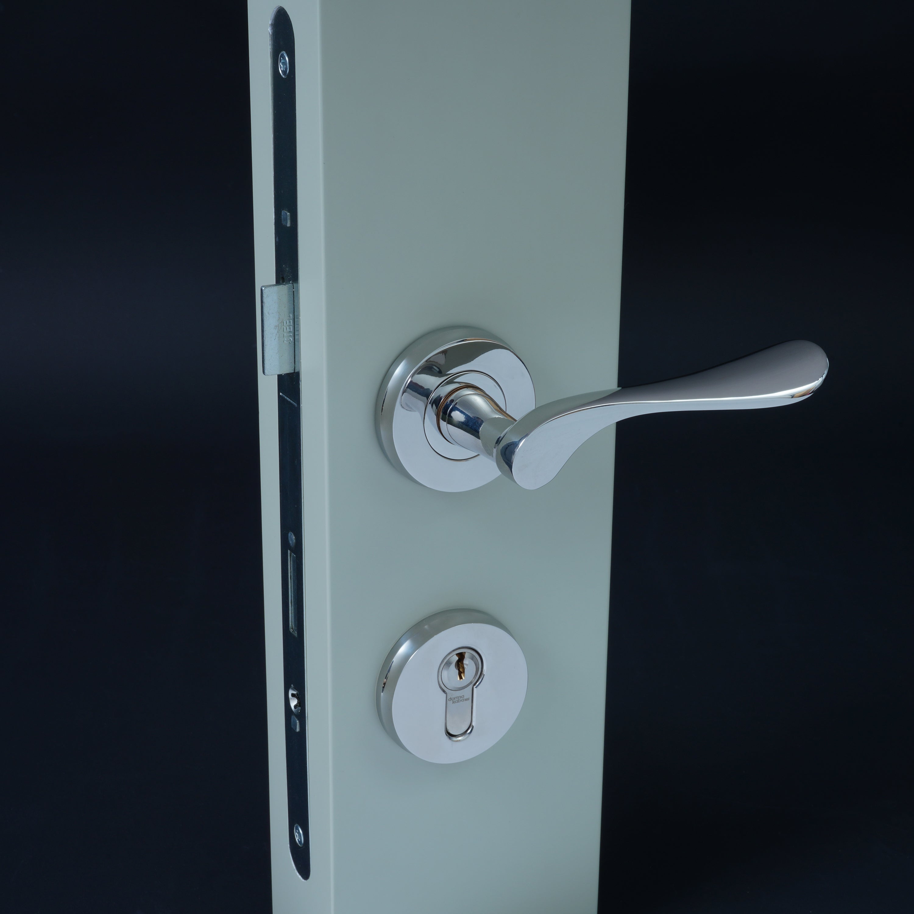 Classic Round Bevelled Escutcheon | Polished Stainless Steel