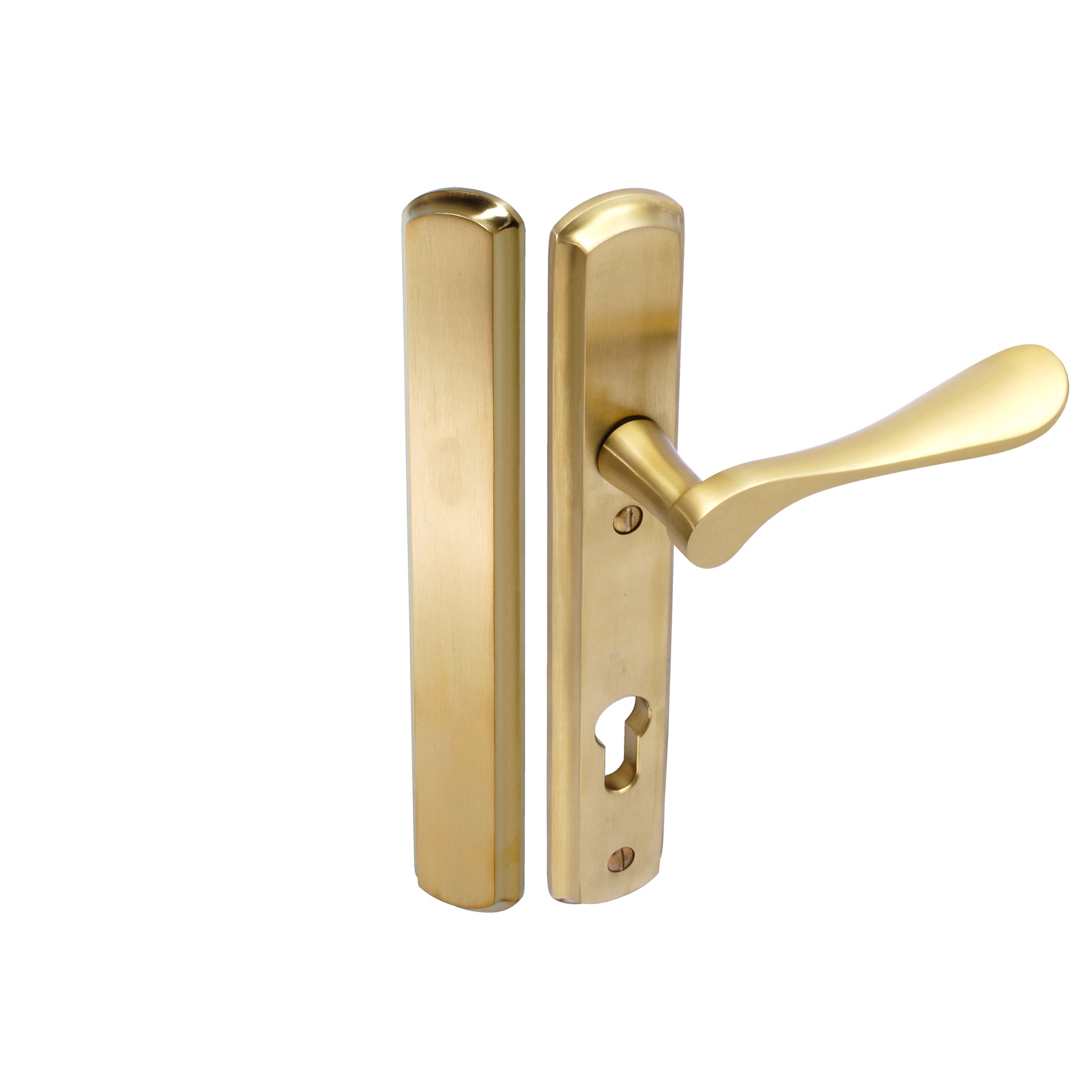 Regent Lever on 092 Backplate | PVD Stainless Satin Brass