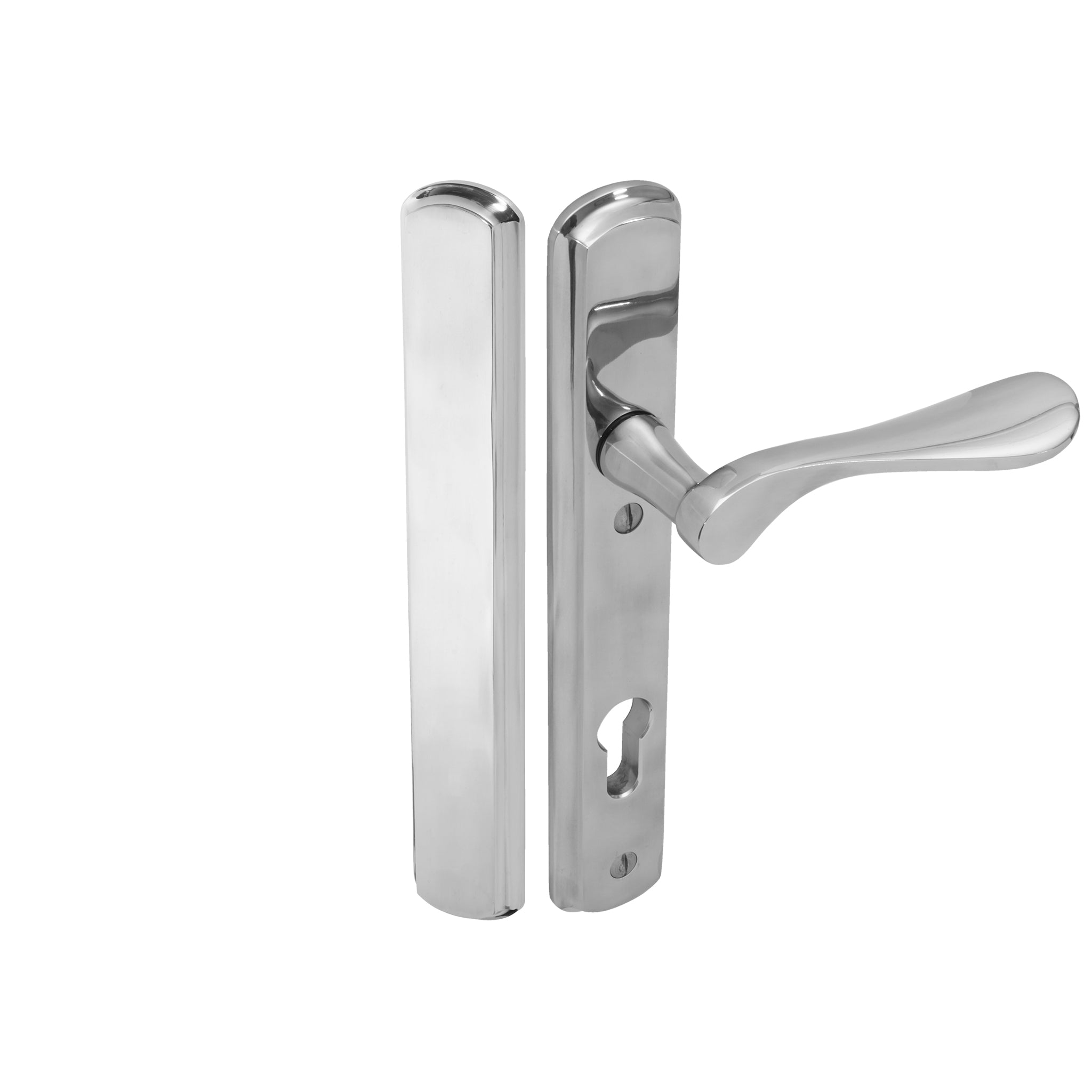 Regent Lever on 092 Backplate | Polished Stainless Steel