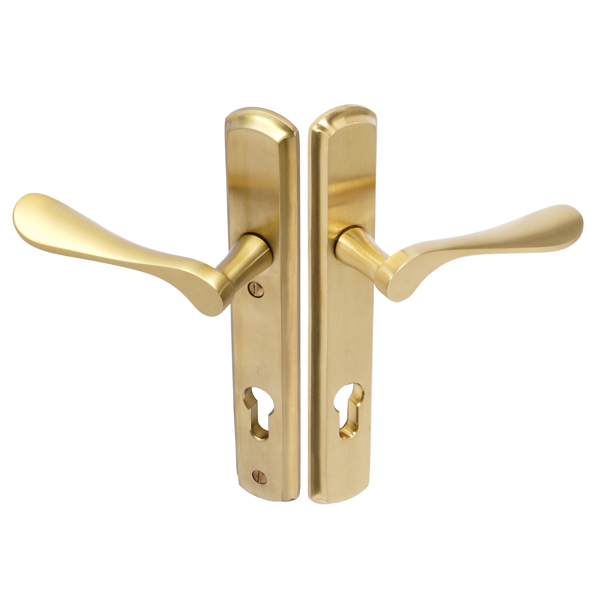 Regent Lever on 092 Backplate | PVD Stainless Satin Brass