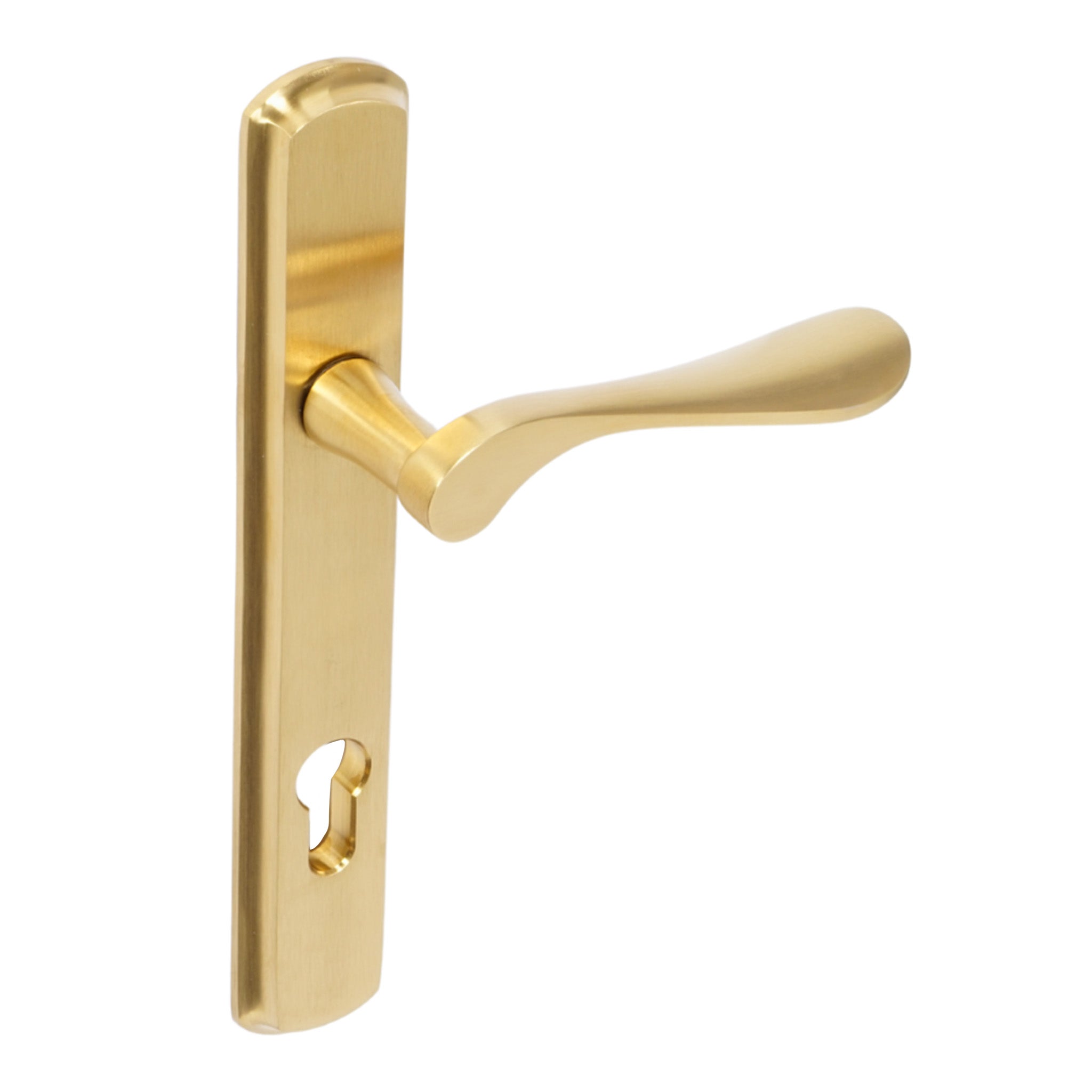 Regent Lever on 092 Backplate | PVD Stainless Satin Brass