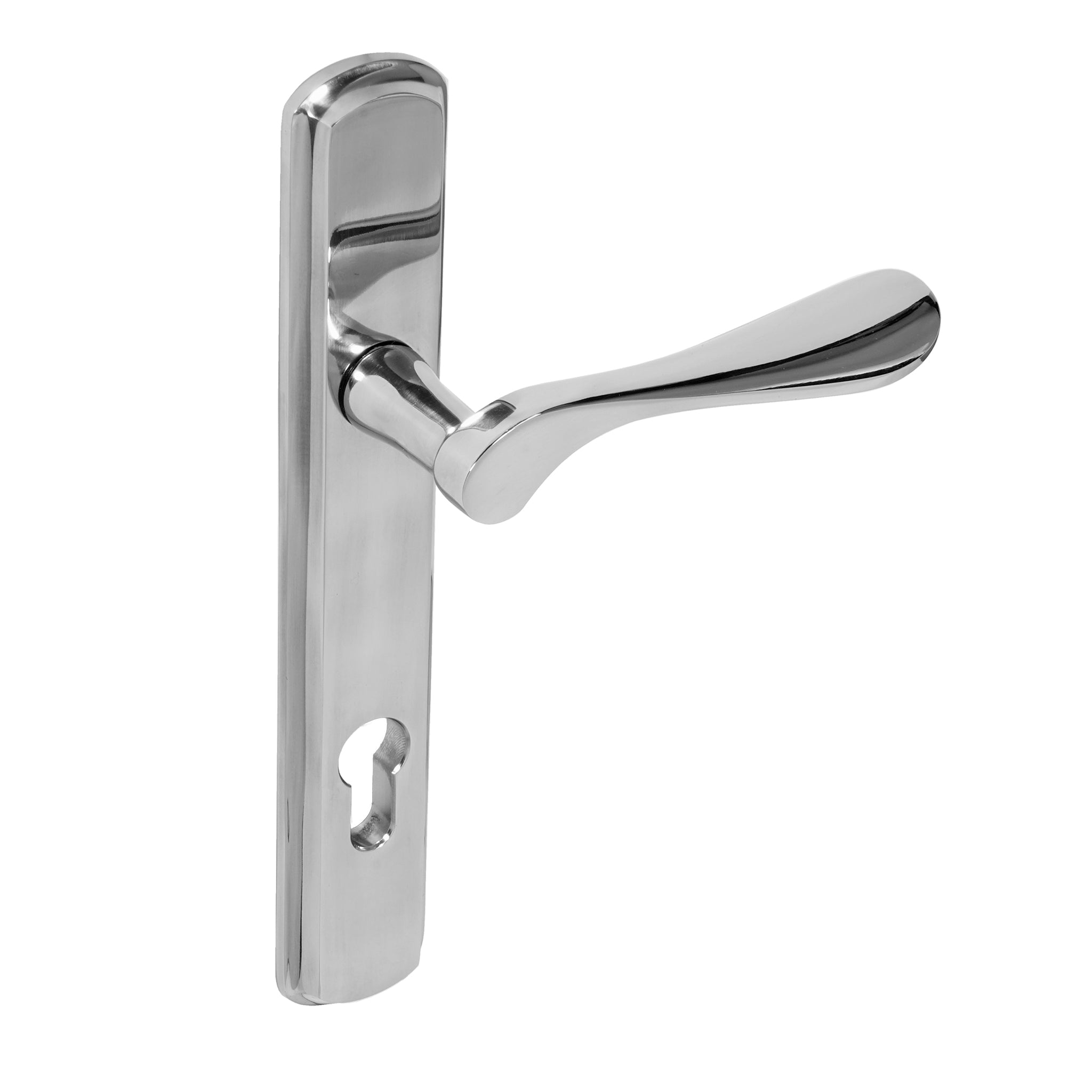 Regent Lever on 092 Backplate | Polished Stainless Steel