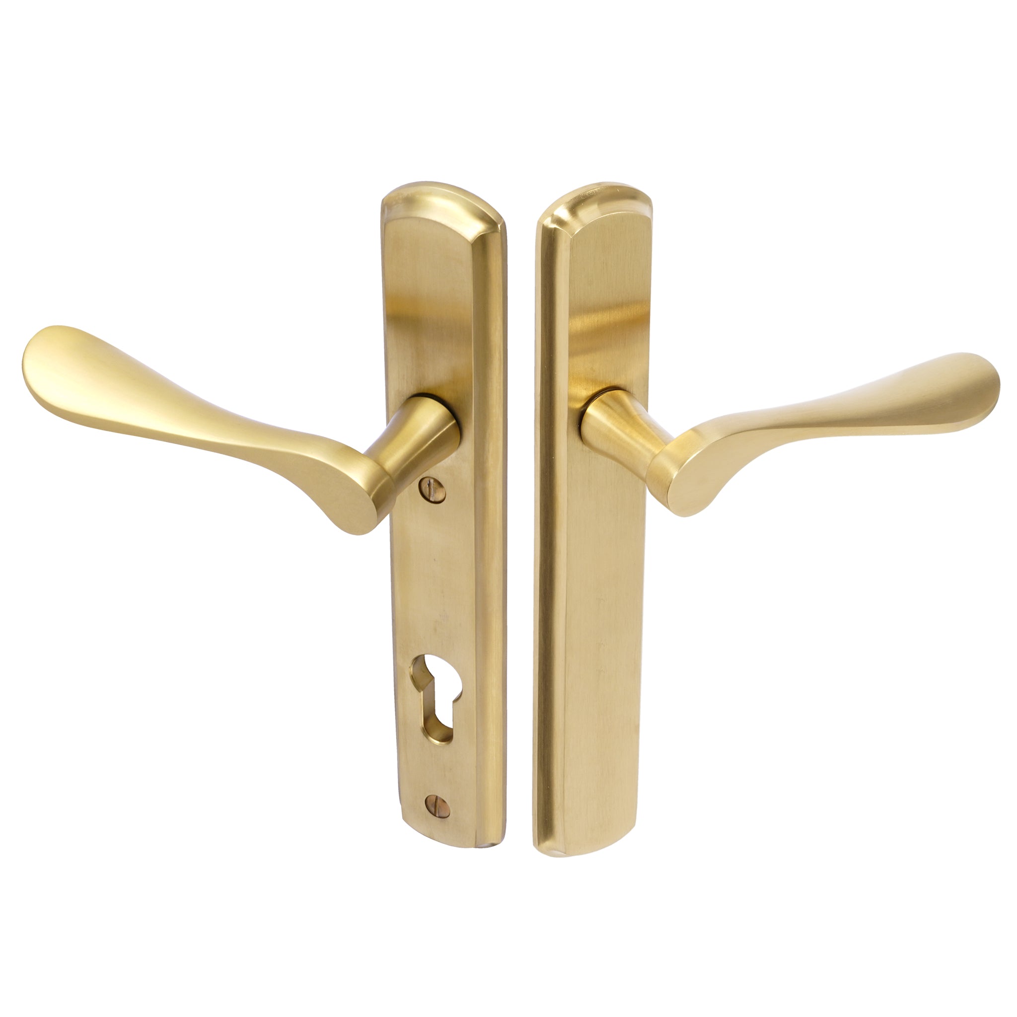 Regent Lever on 092 Backplate | PVD Stainless Satin Brass