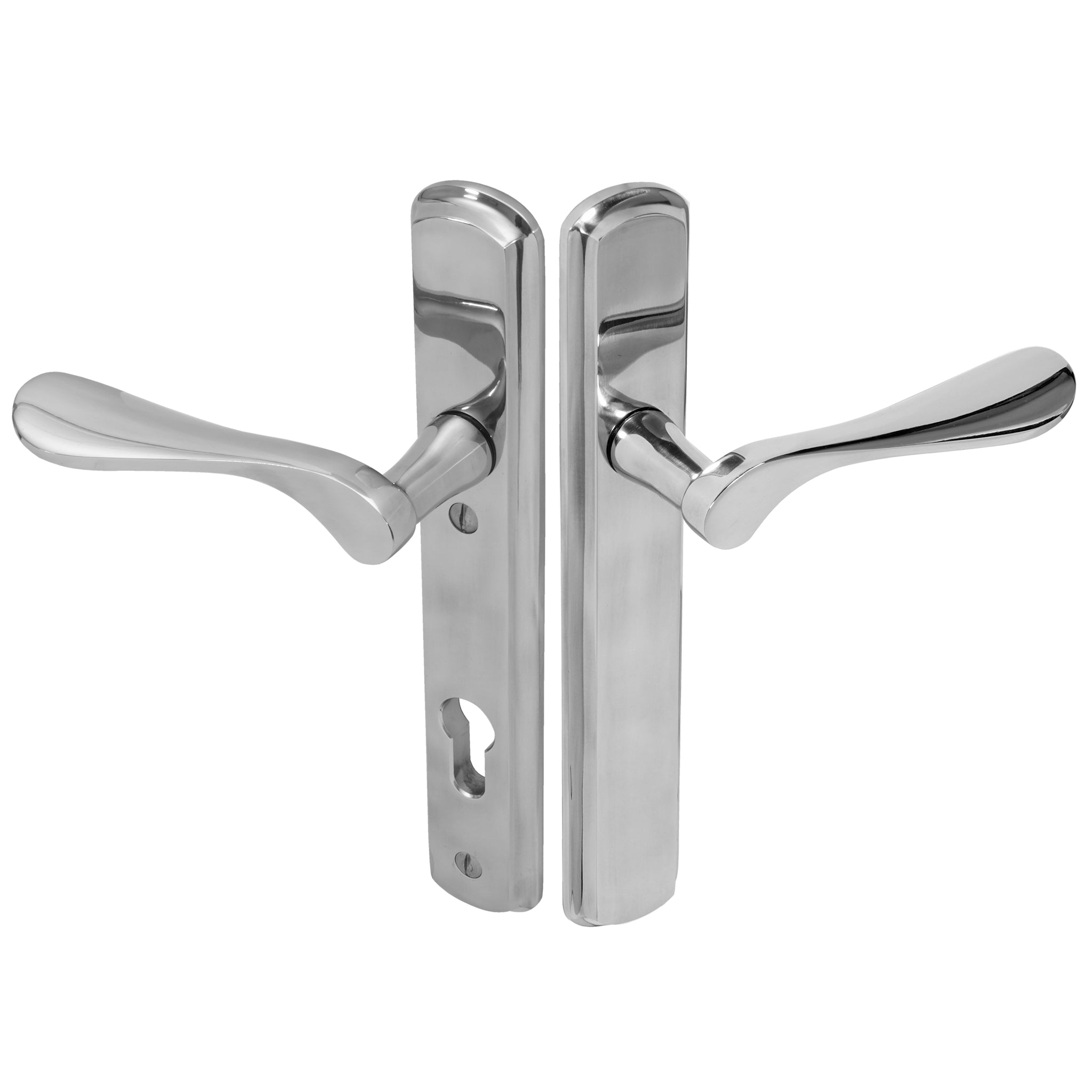 Regent Lever on 092 Backplate | Polished Stainless Steel