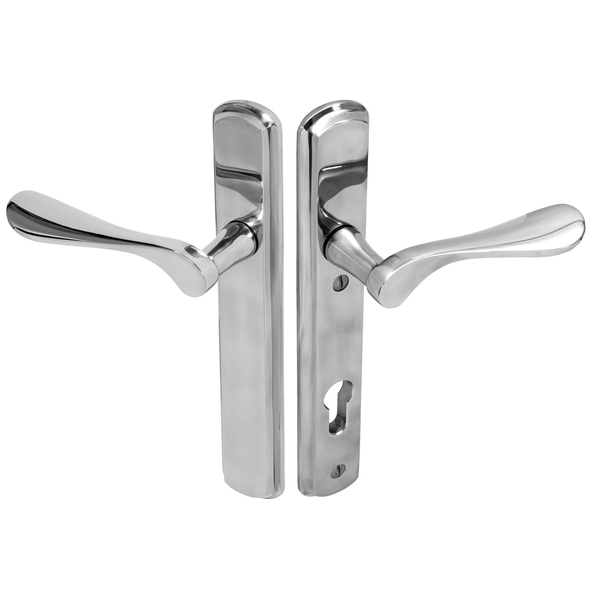 Regent Lever on 092 Backplate | Polished Stainless Steel