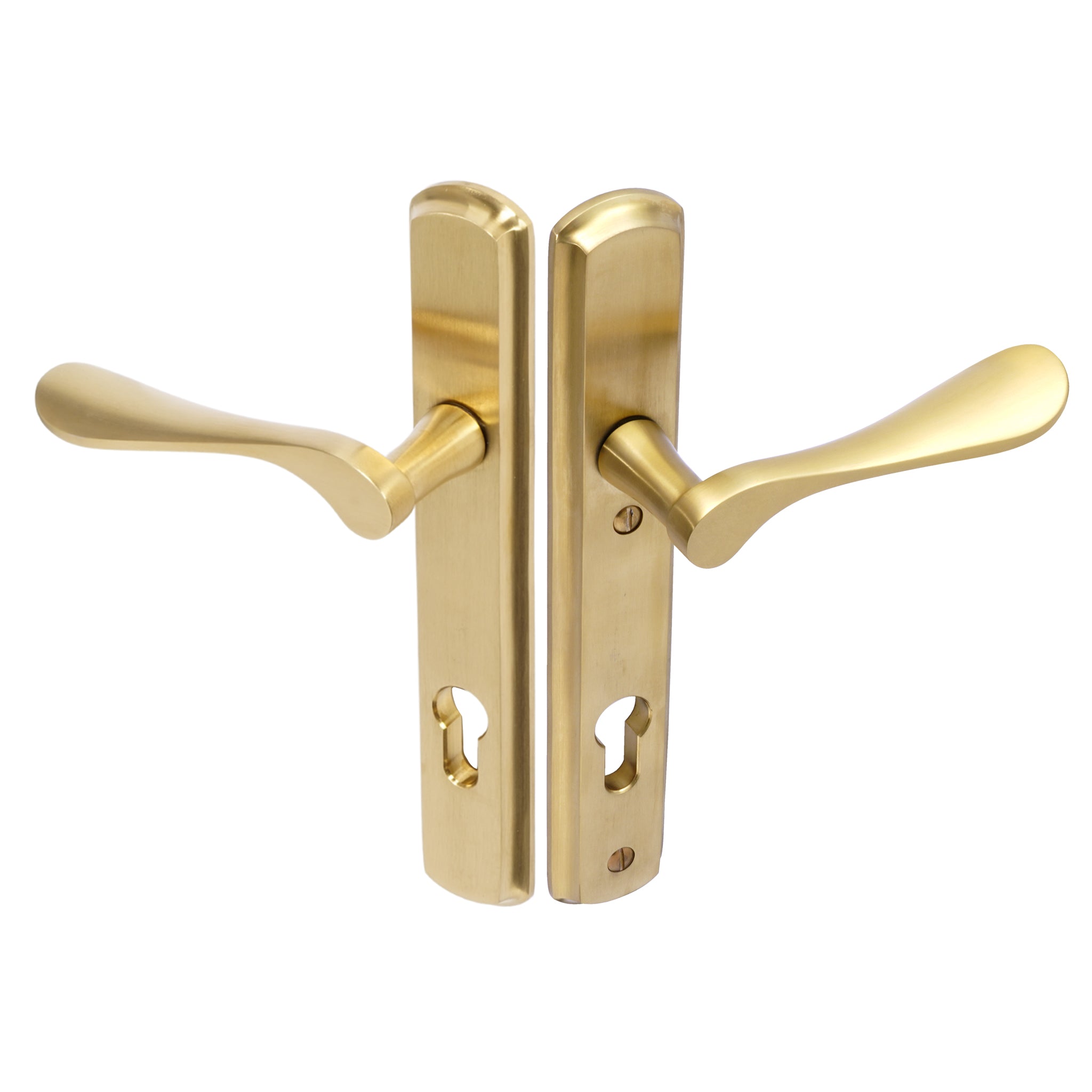 Regent Lever on 092 Backplate | PVD Stainless Satin Brass