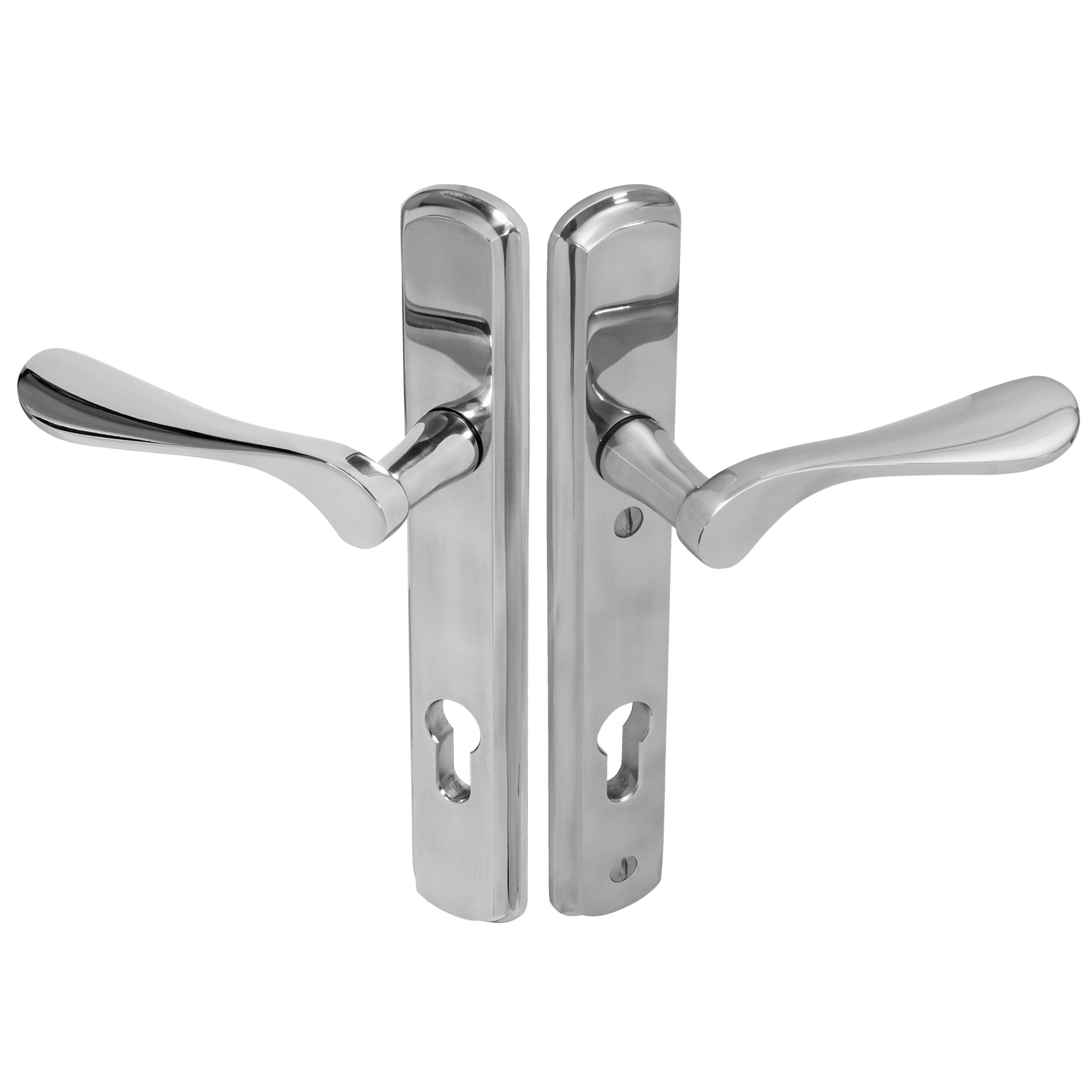 Regent Lever on 092 Backplate | Polished Stainless Steel