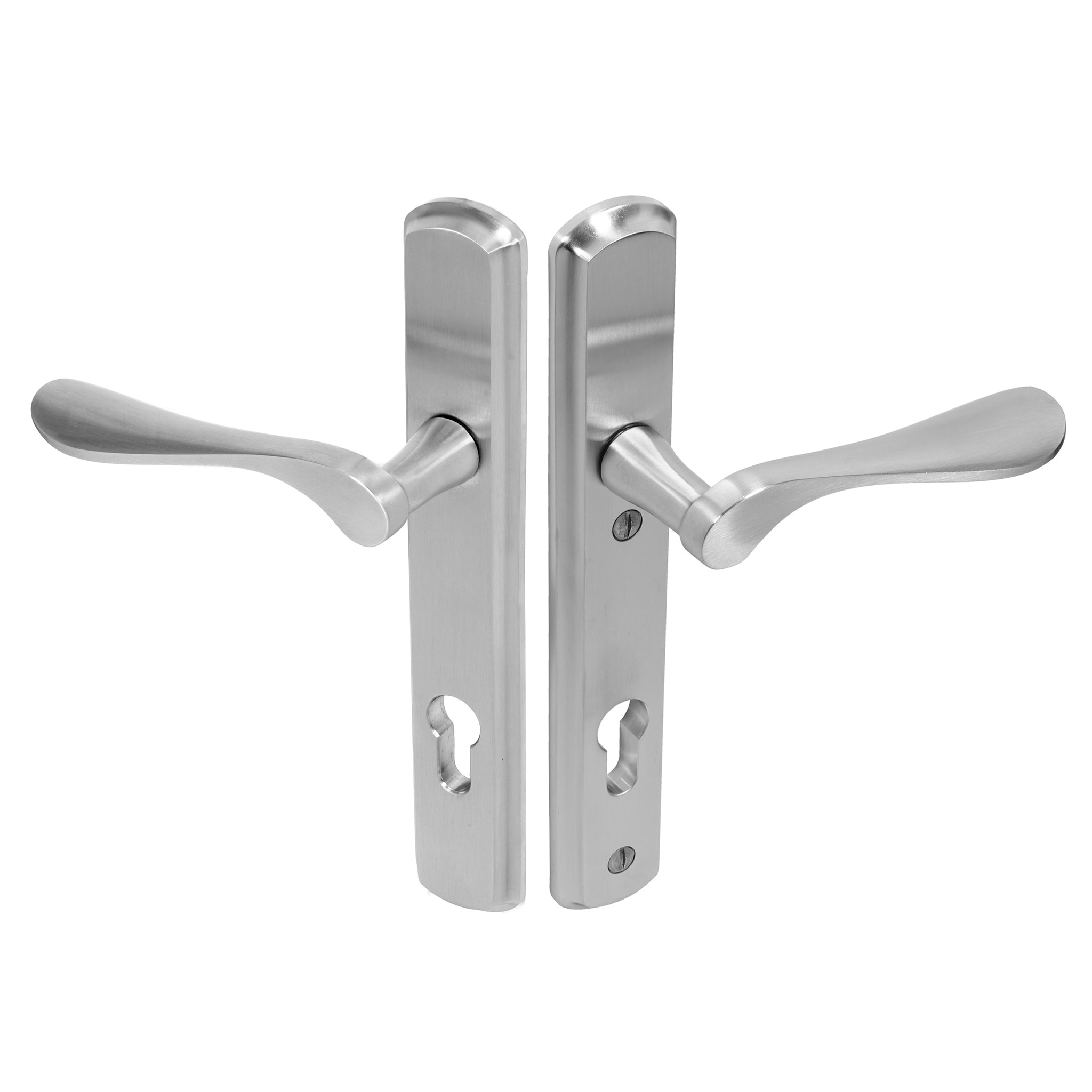 Regent Lever on 092 Backplate | Satin Stainless Steel