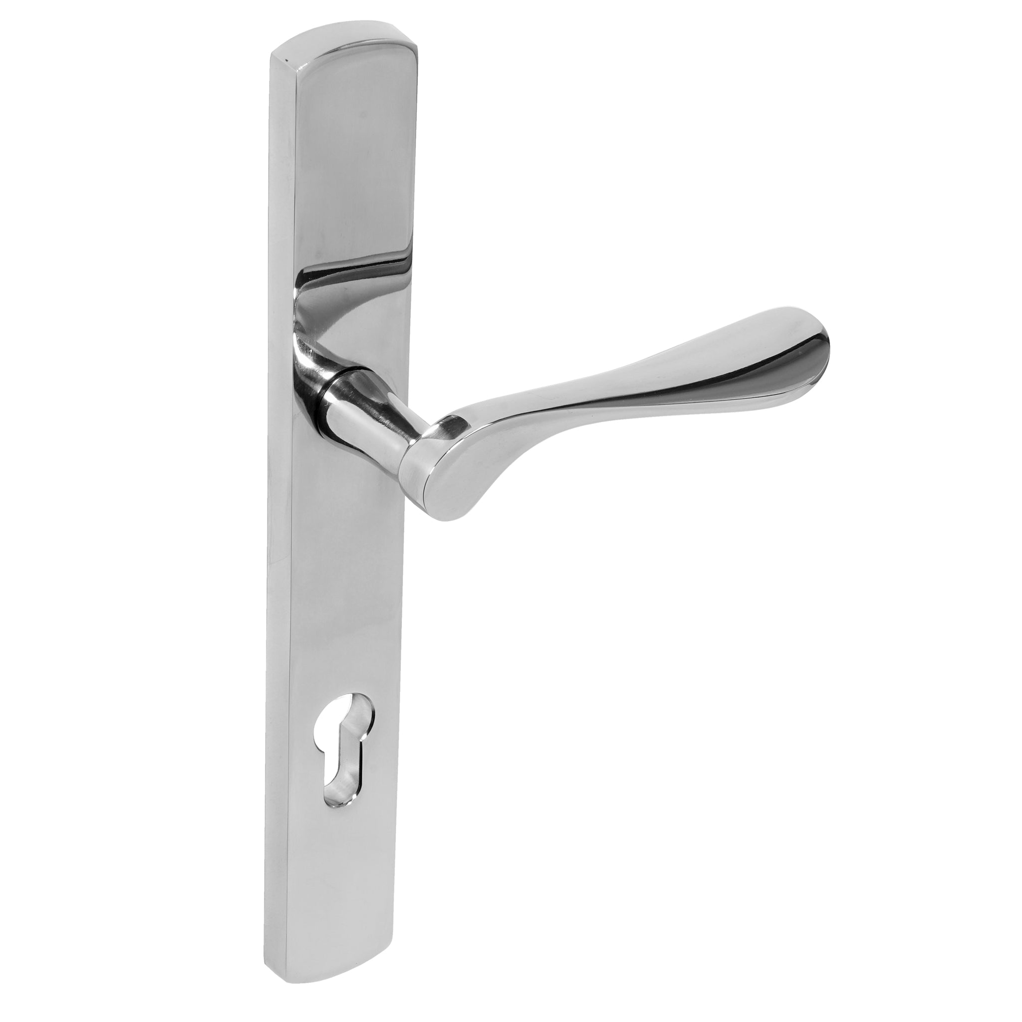 Regent Lever on 095 Backplate | Polished Stainless Steel