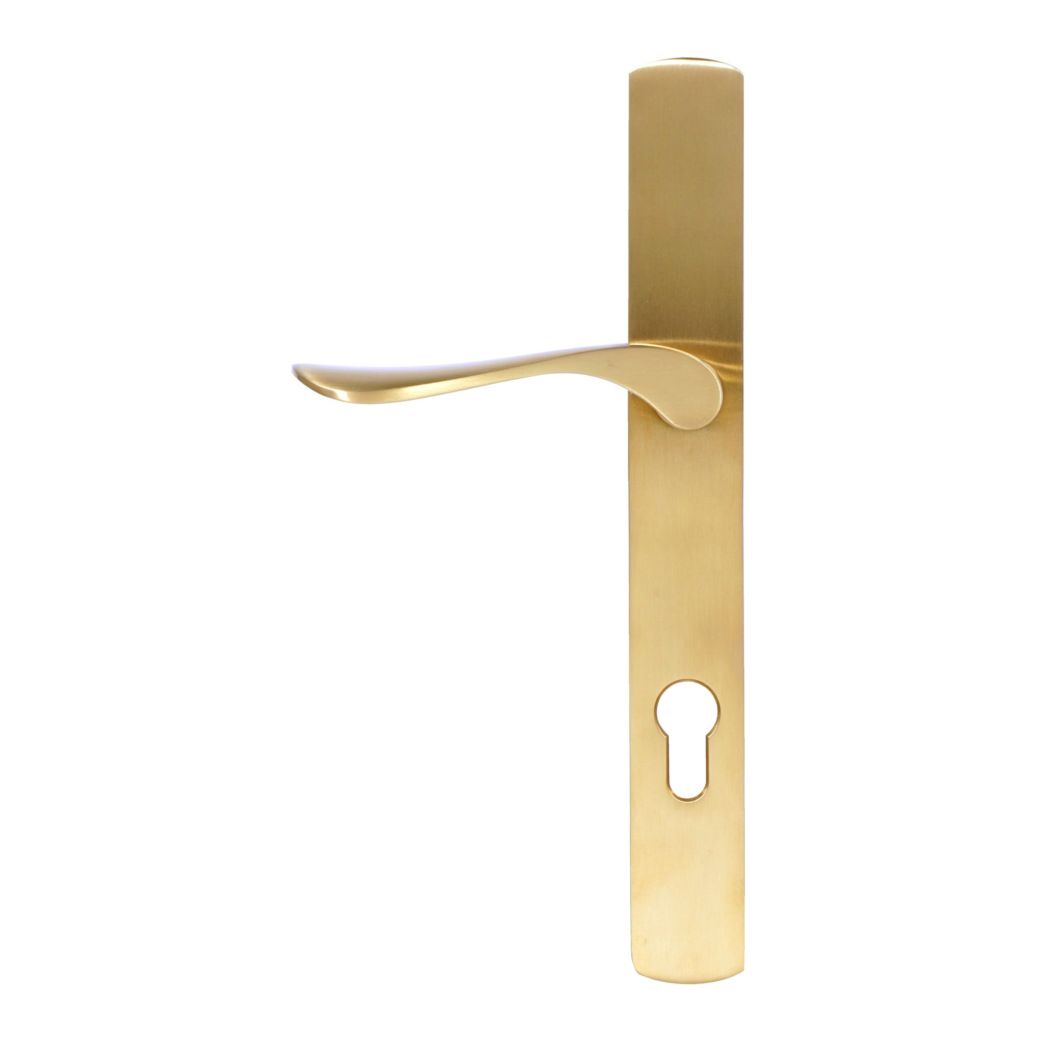 Regent Lever on 095 Backplate | PVD Stainless Satin Brass