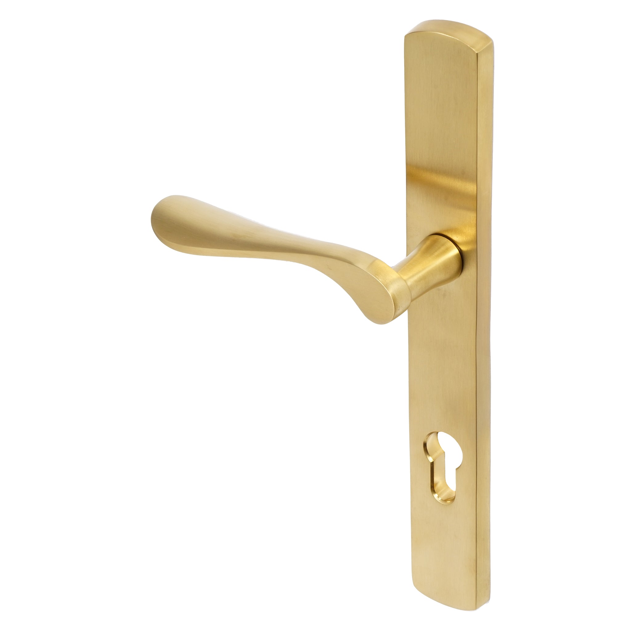 Regent Lever on 095 Backplate | PVD Stainless Satin Brass