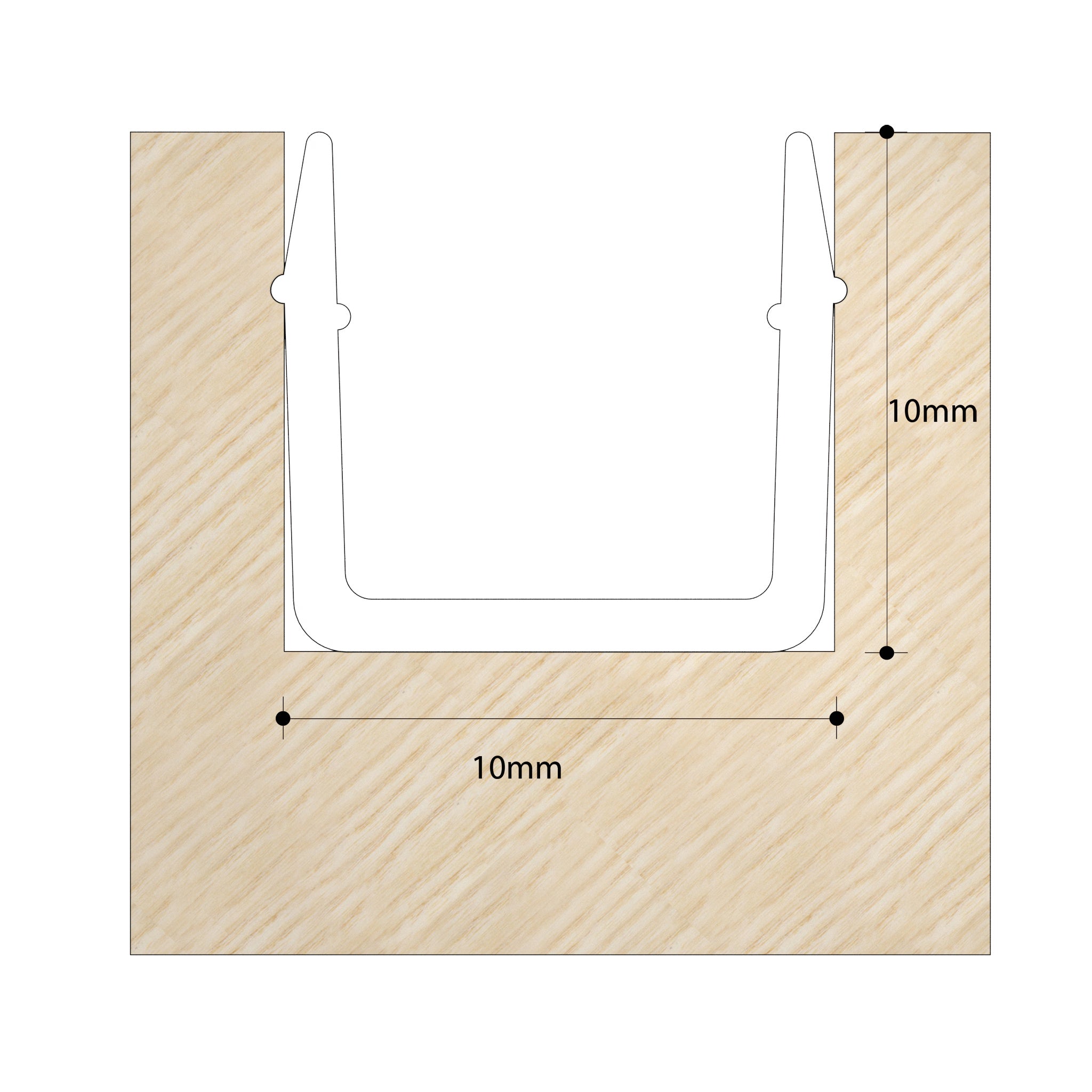 Retaining Channel for Parting Beads | RT10