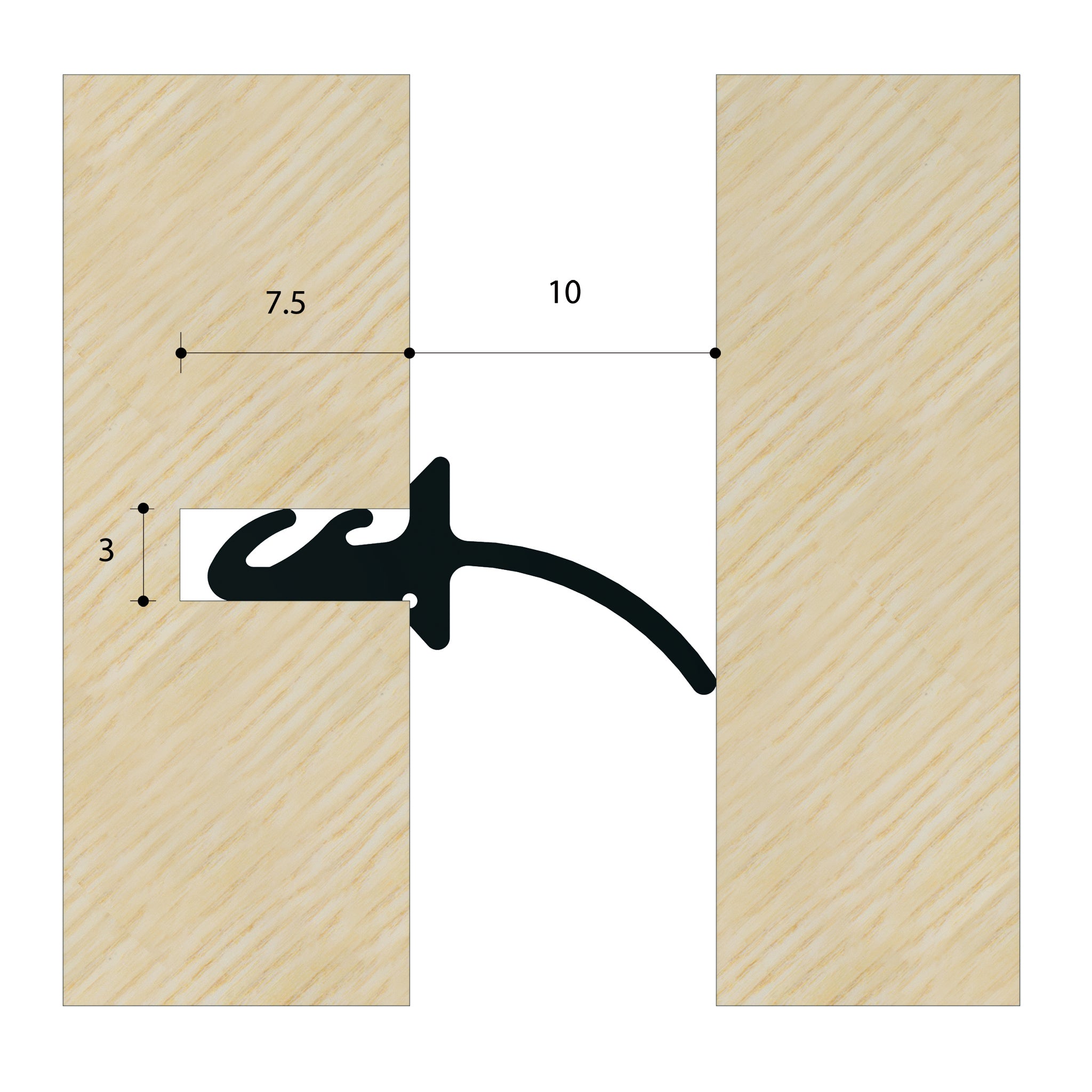 14.5mm Flipper Gasket Weatherseal | S5507