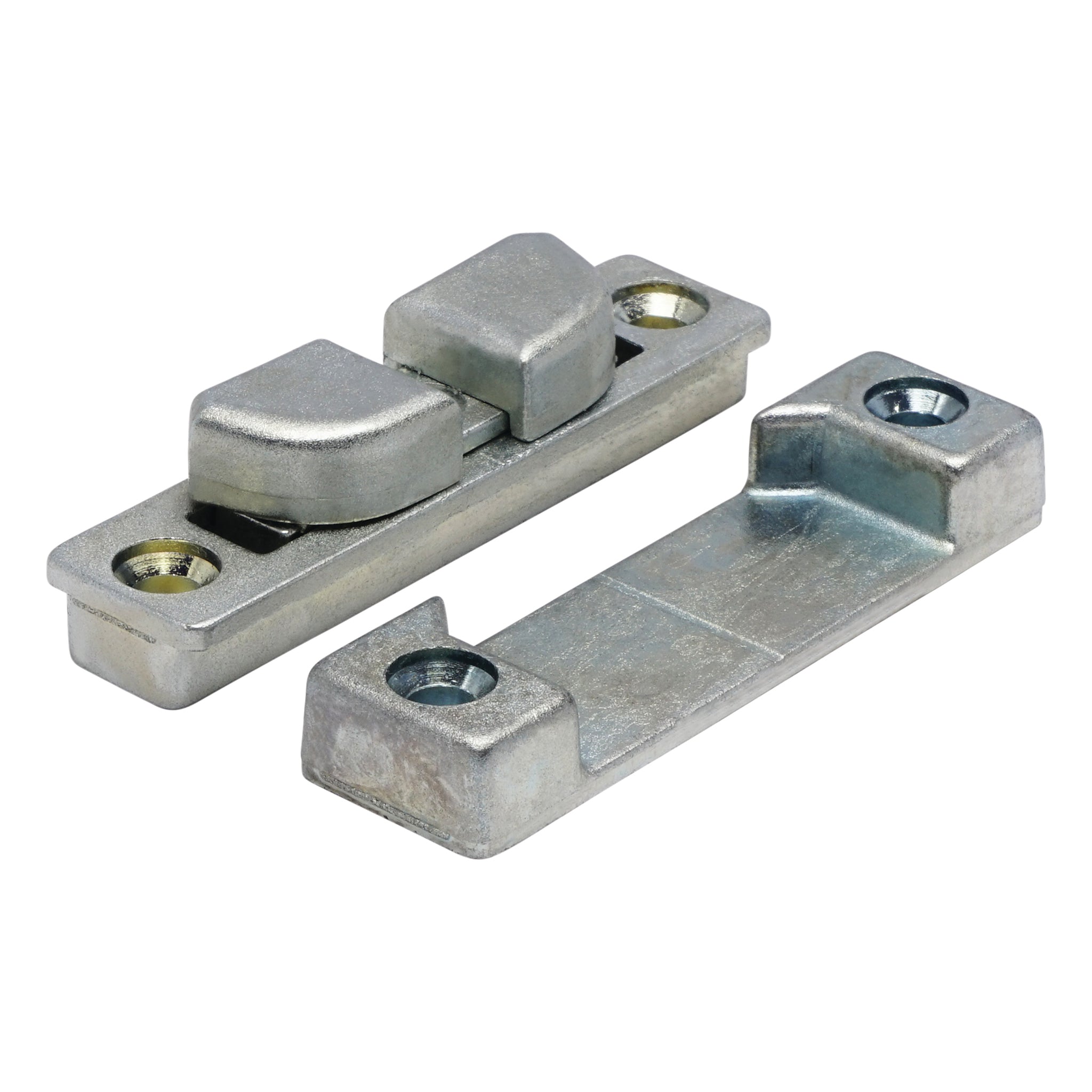 Sash Compressor and Keep Set | Silver Passivated