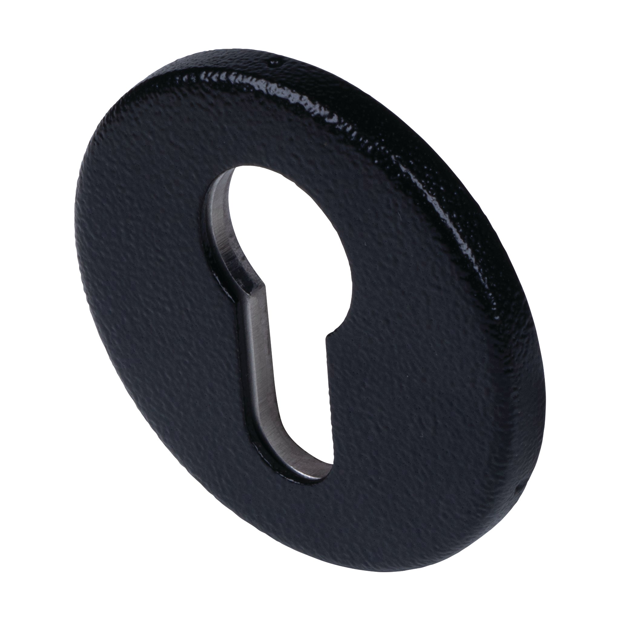Round Euro Profile Escutcheon | Antique Black