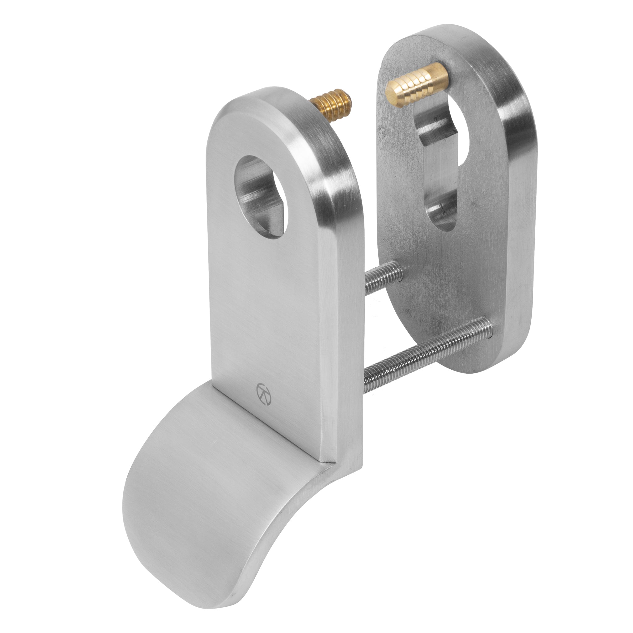 Security Escutcheon & Cylinder Pull Sets | Satin Stainless Steel