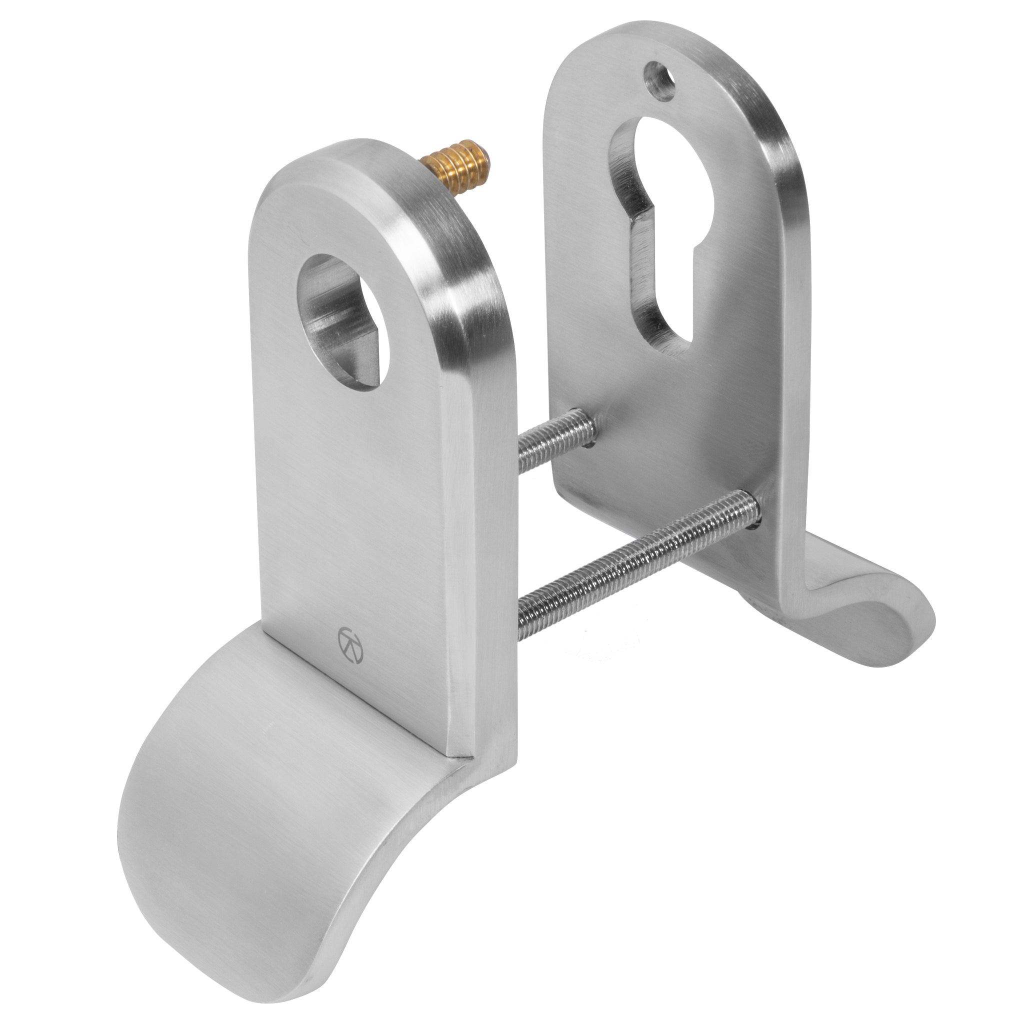 Security Escutcheon & Cylinder Pull Sets | Satin Stainless Steel
