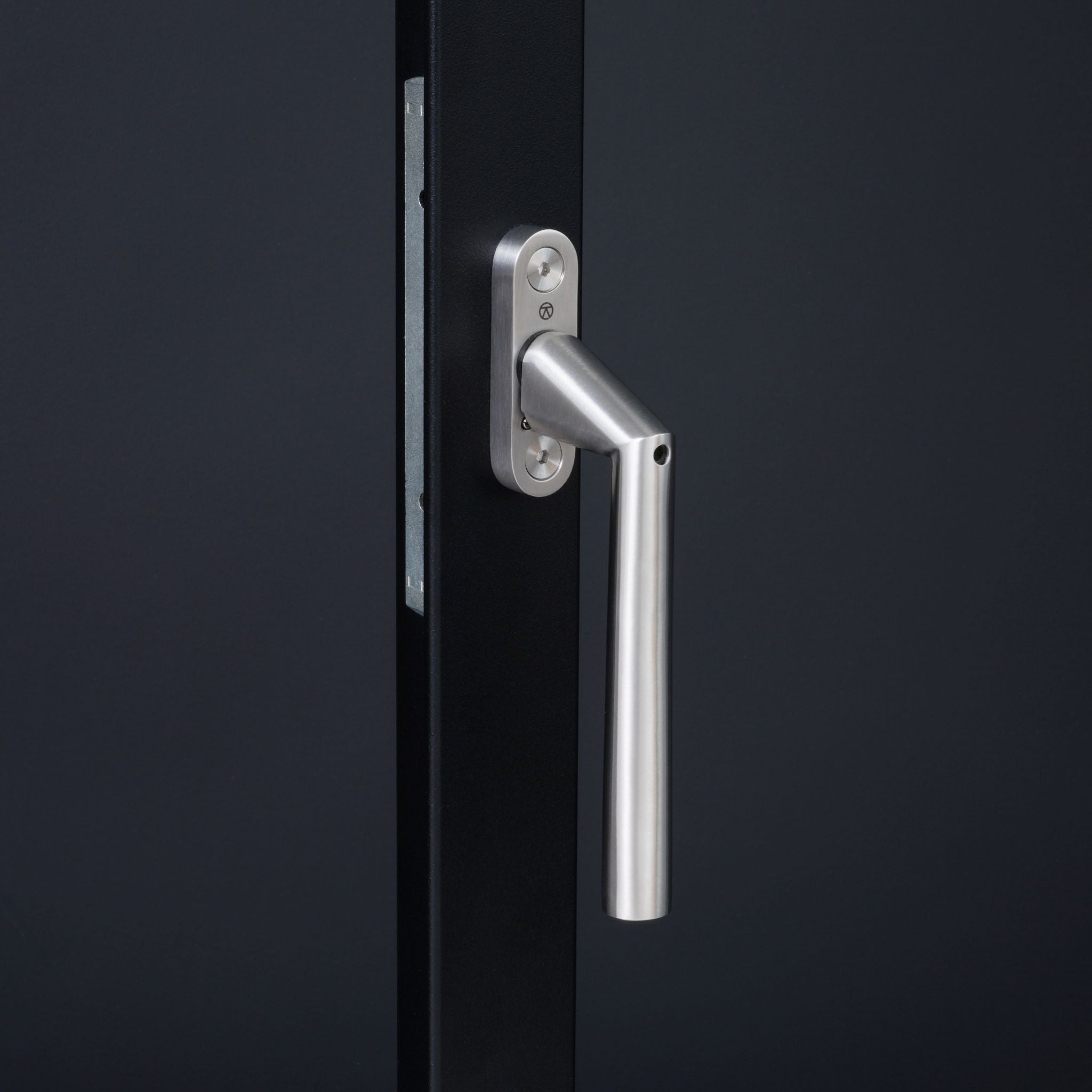 Inline Angled Narrow Window Espagnolette Handle | Satin Stainless Steel