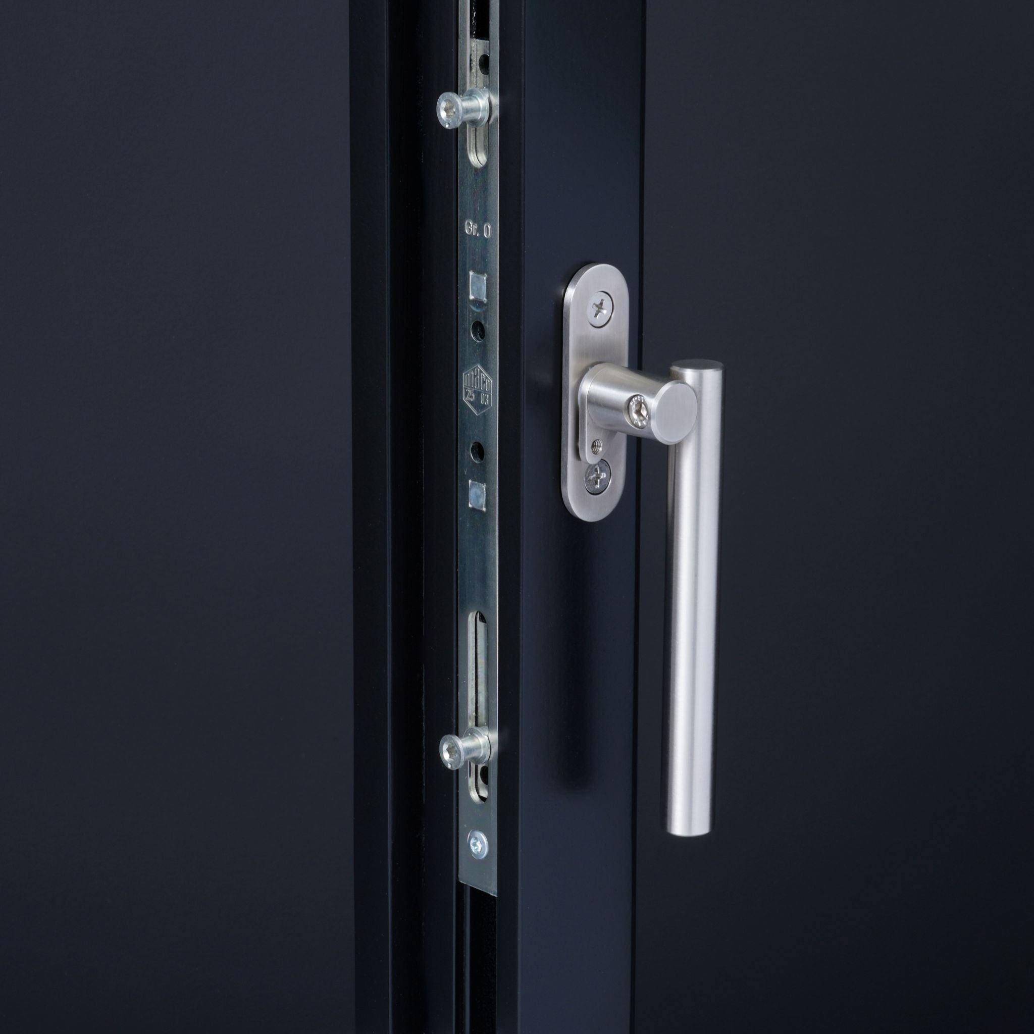 Contemporary Window Espagnolette Handle | Satin Stainless Steel