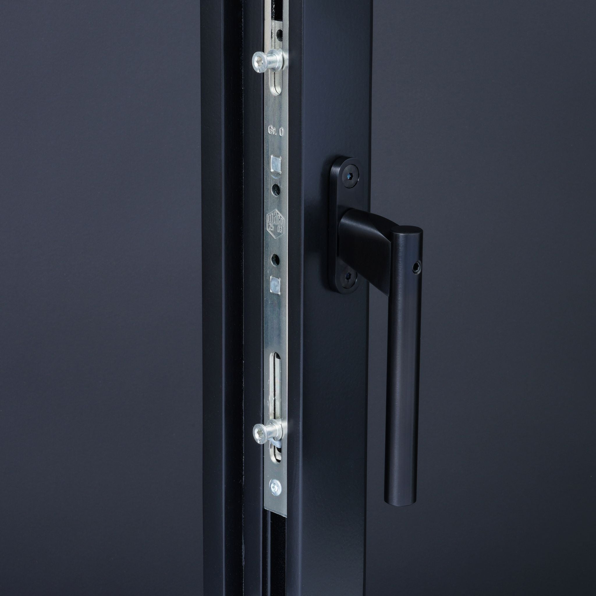 Inline Window Espagnolette Handle | Black