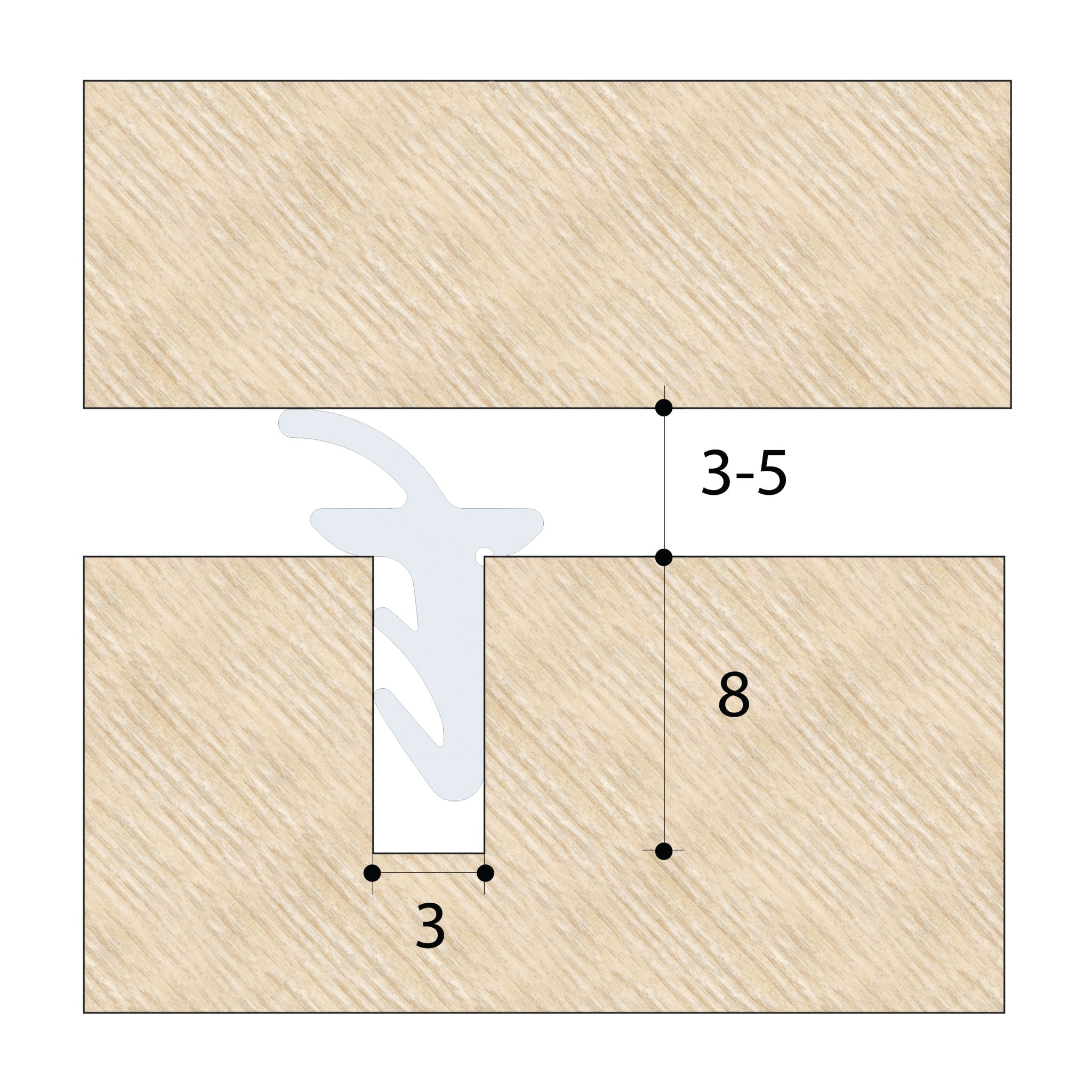 6mm Flipper Gasket Weatherseal | SV60