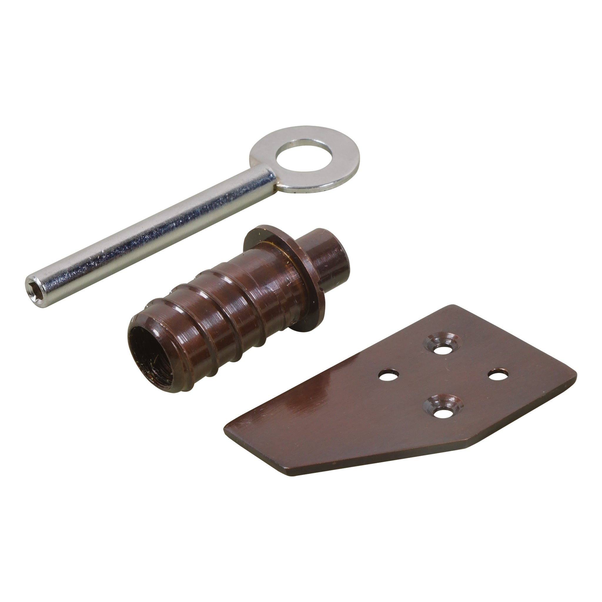 Flush Integral Round Sash Stop | Dark Matt Bronze