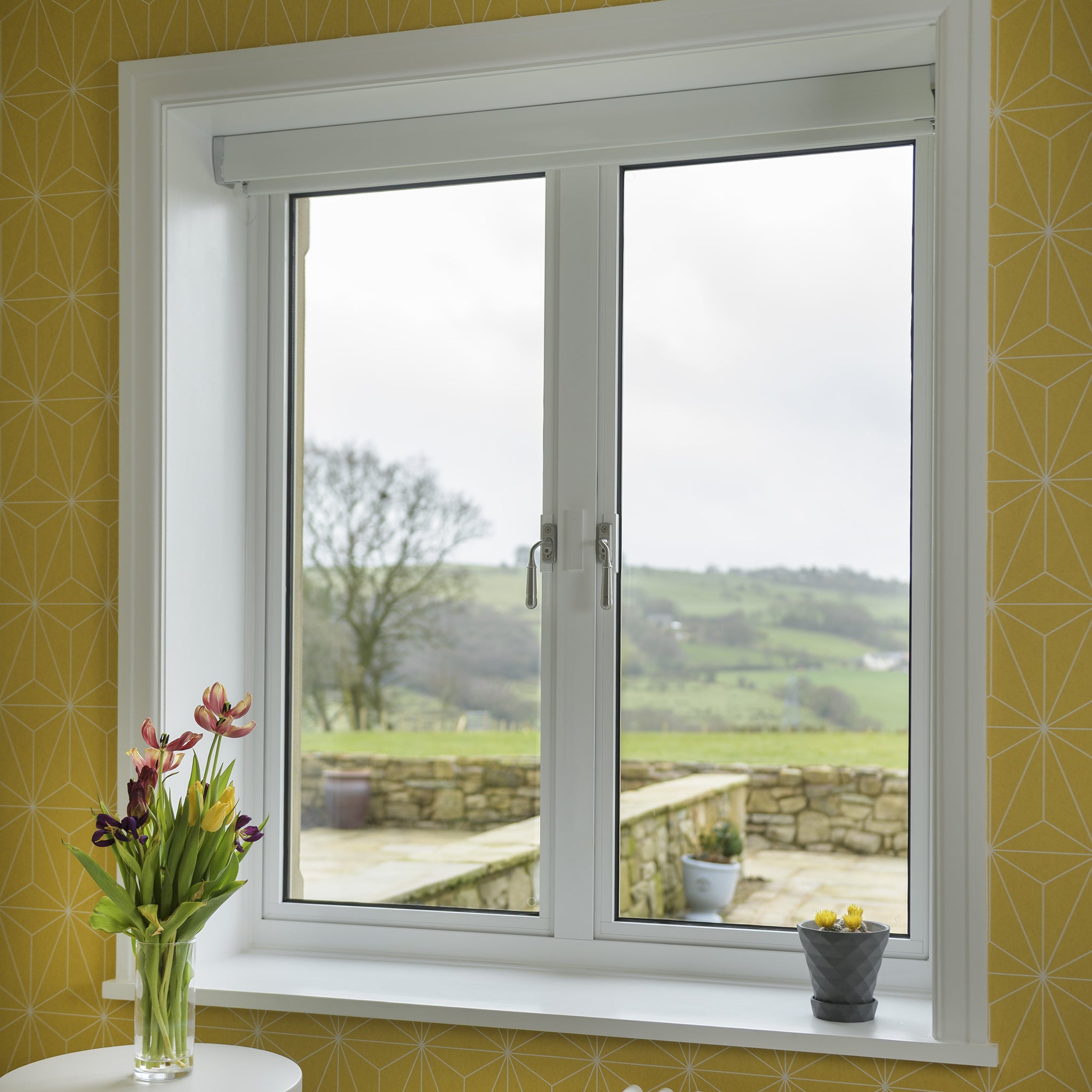 Opera Window Espagnolette Handle | Satin Stainless Steel