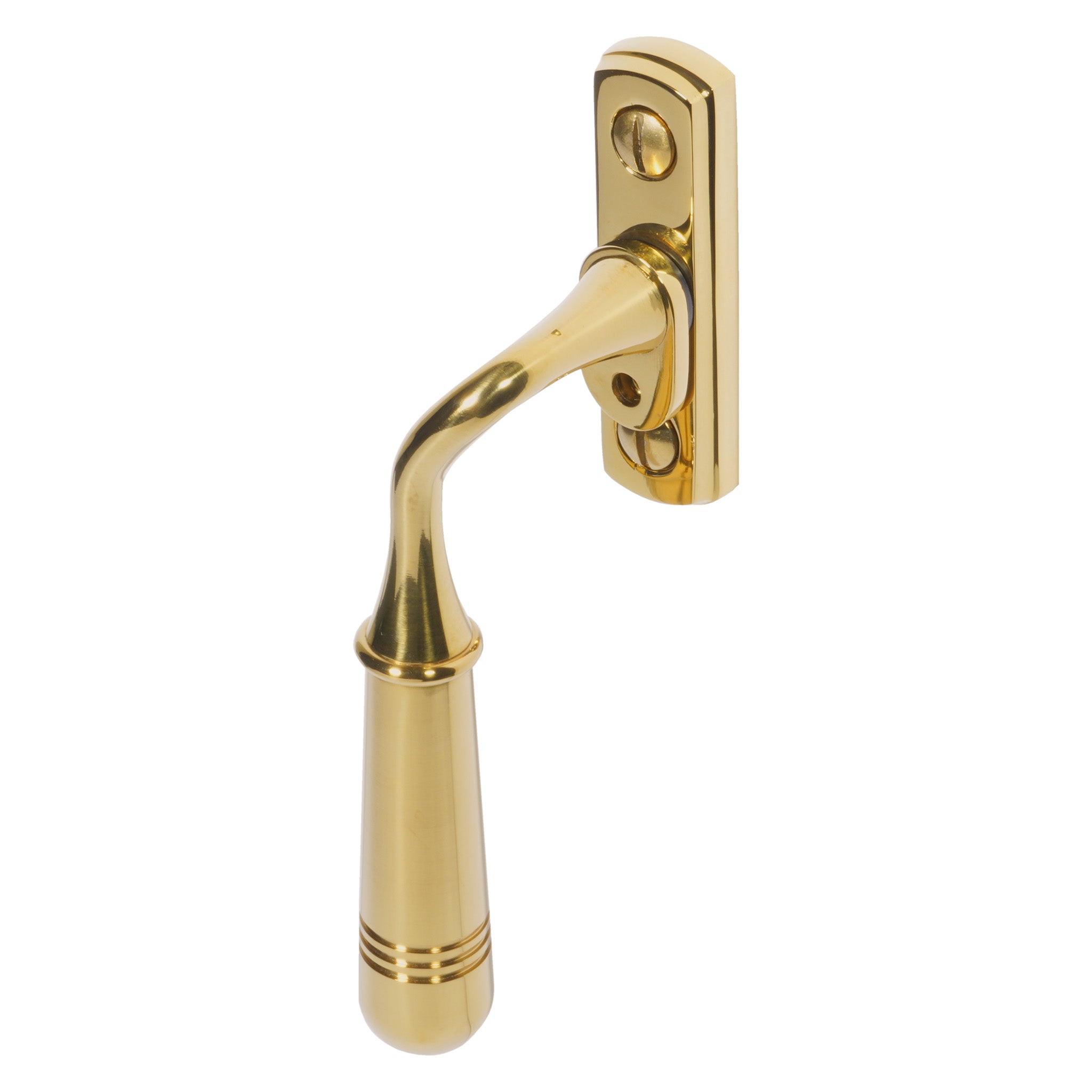 Opera Window Espagnolette Handle | PVD Stainless Polished Brass