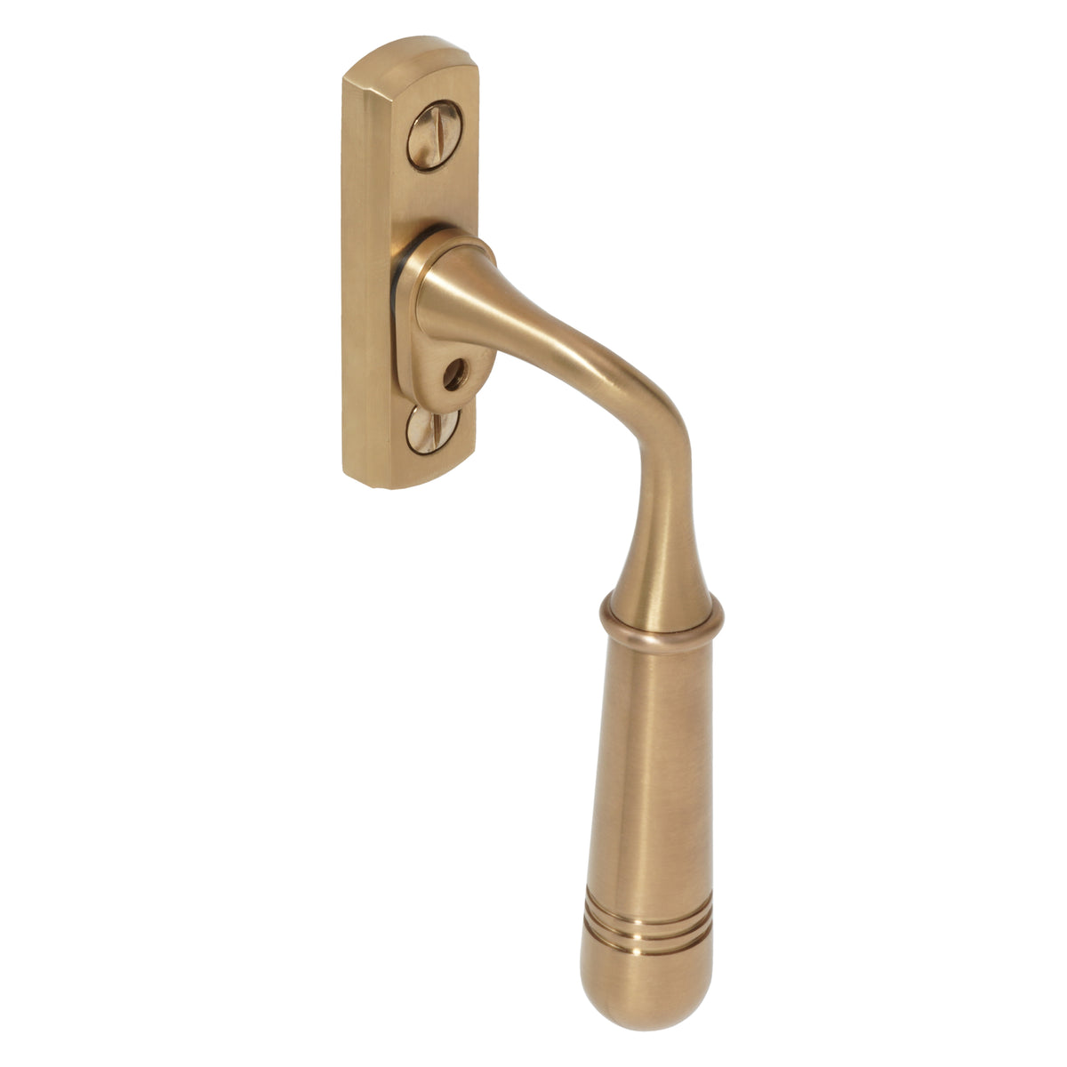 Opera Window Espagnolette Handle | PVD Stainless Satin Brass