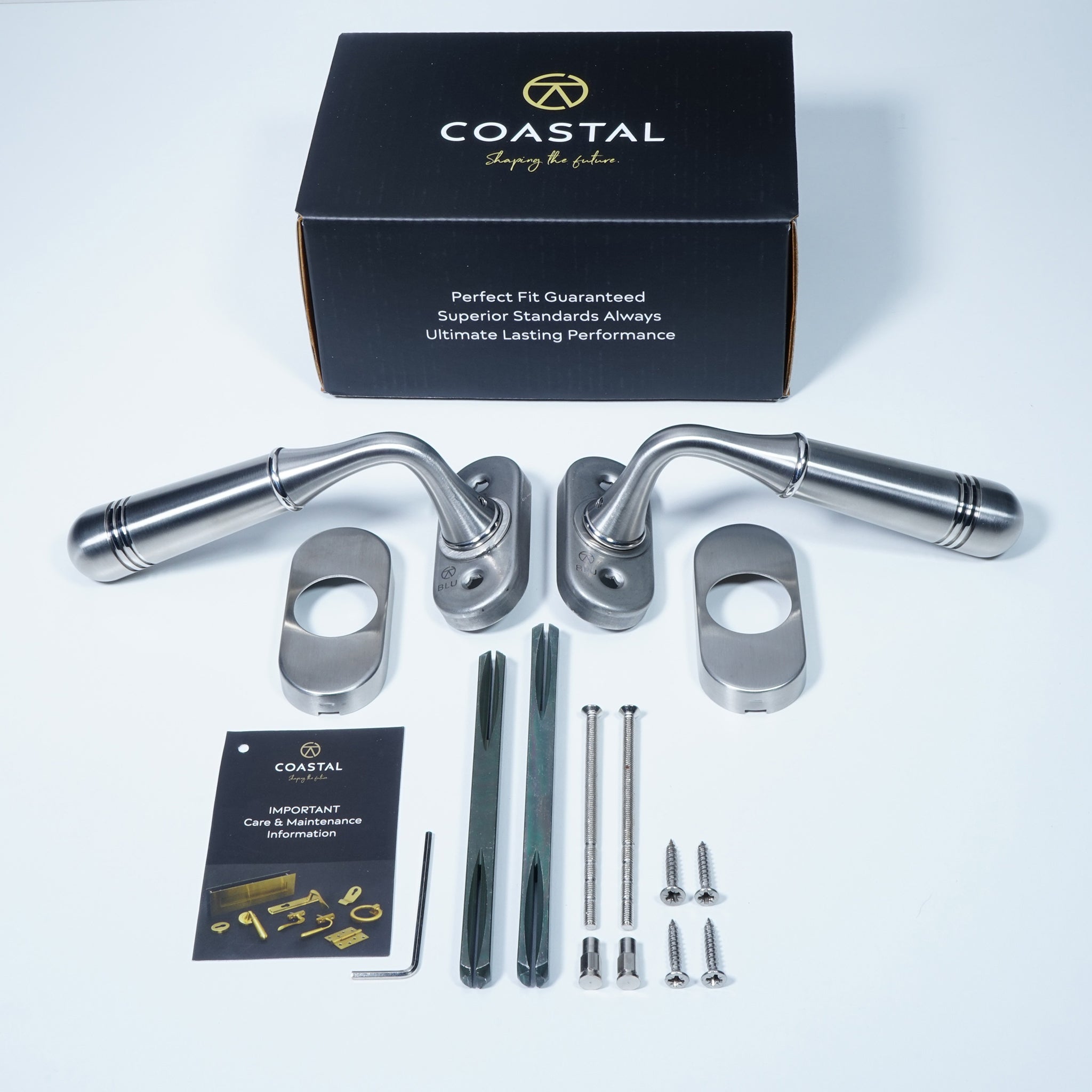 Opera Door Handle | Satin Stainless Steel