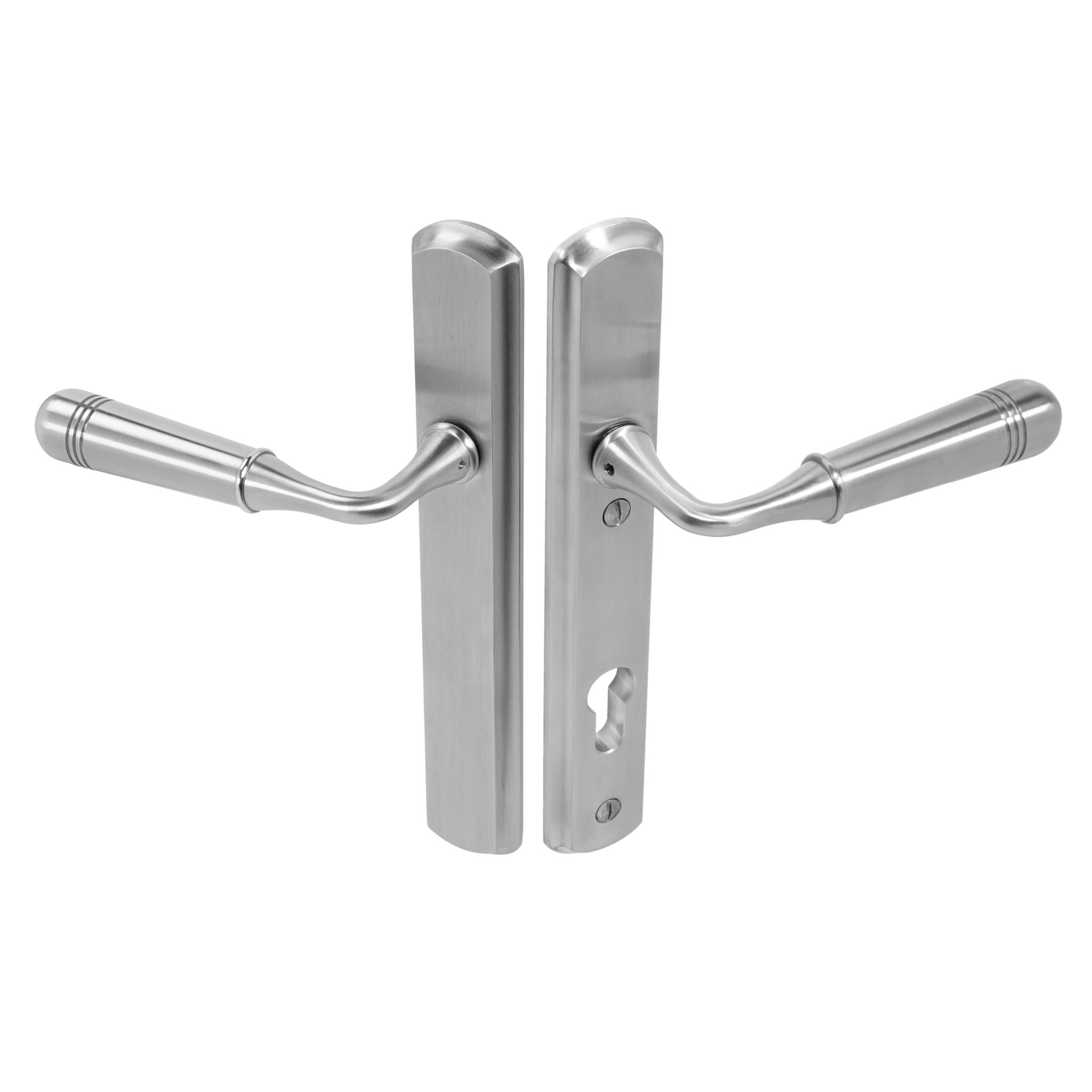 Opera Lever on 092 Backplate | Satin Stainless Steel