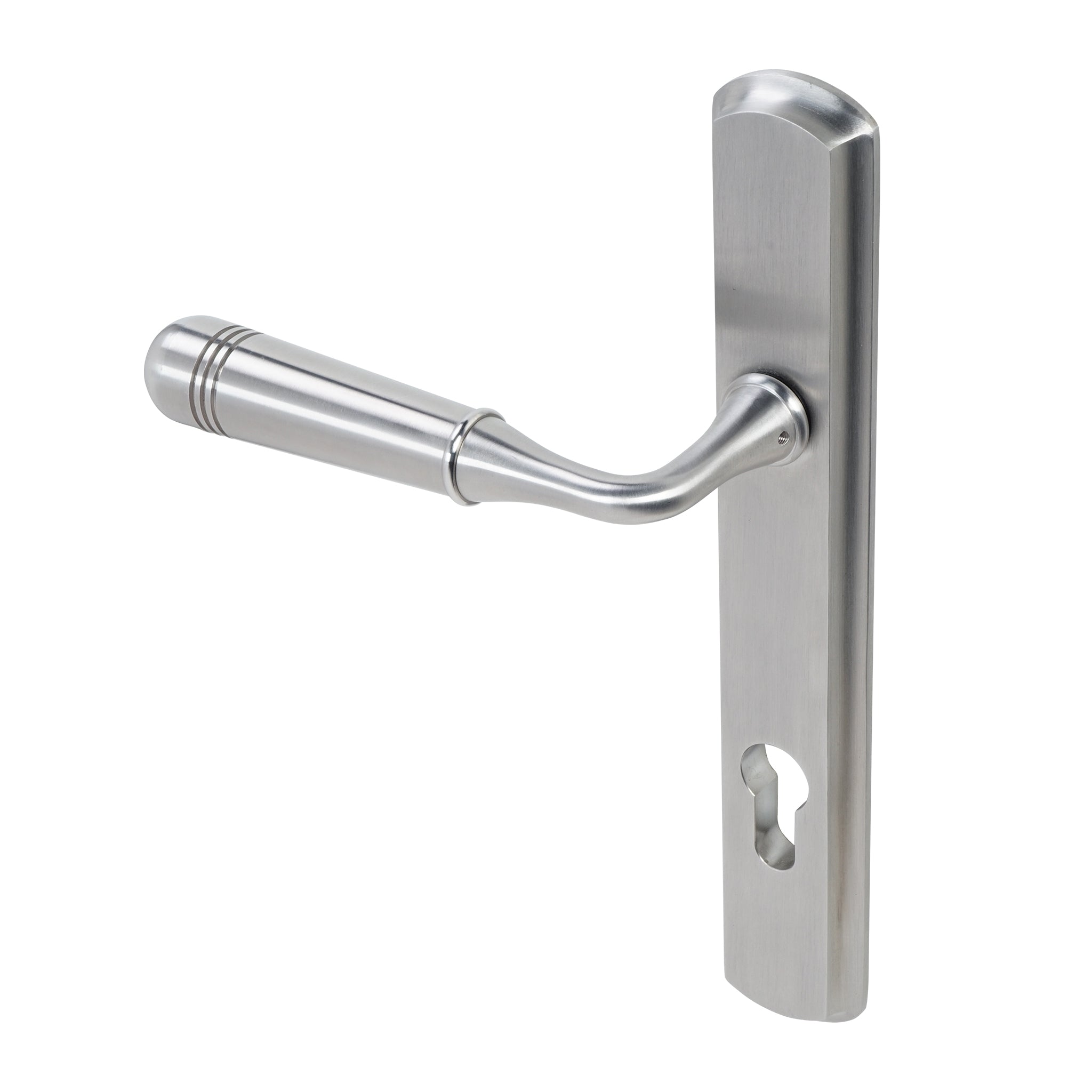 Opera Lever on 092 Backplate | Satin Stainless Steel