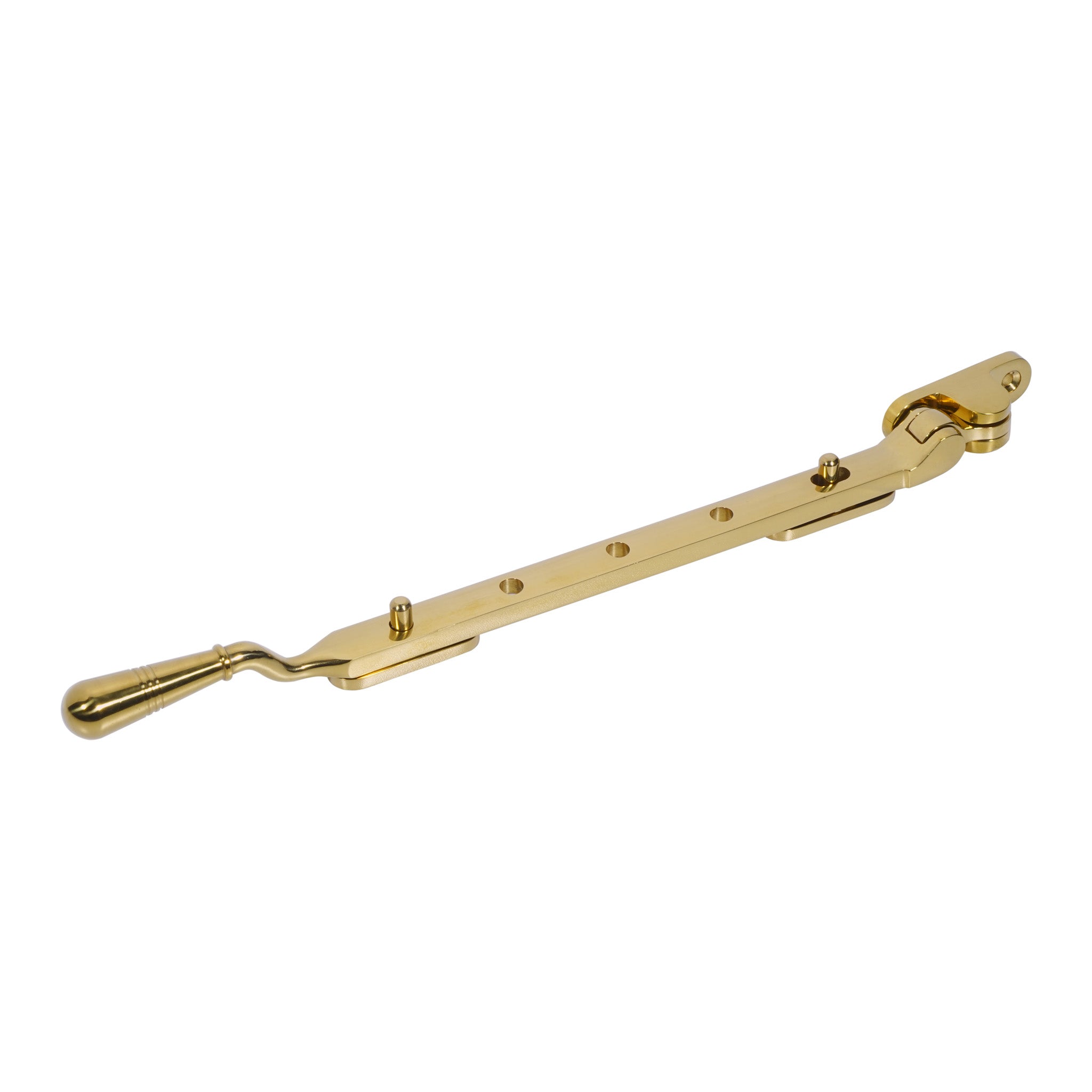Opera Casement Window Stay | PVD Stainless Polished Brass