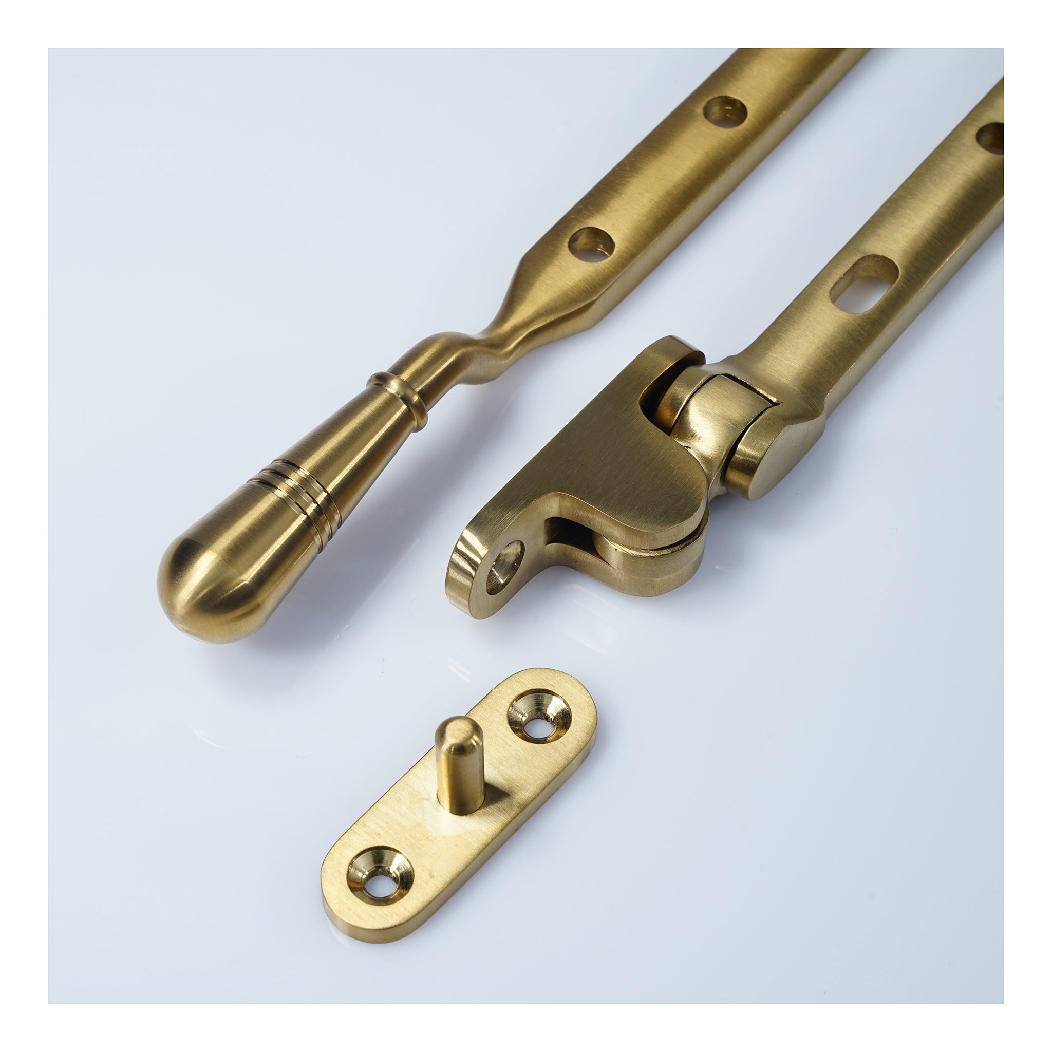 Opera Casement Window Stay | PVD Stainless Satin Brass