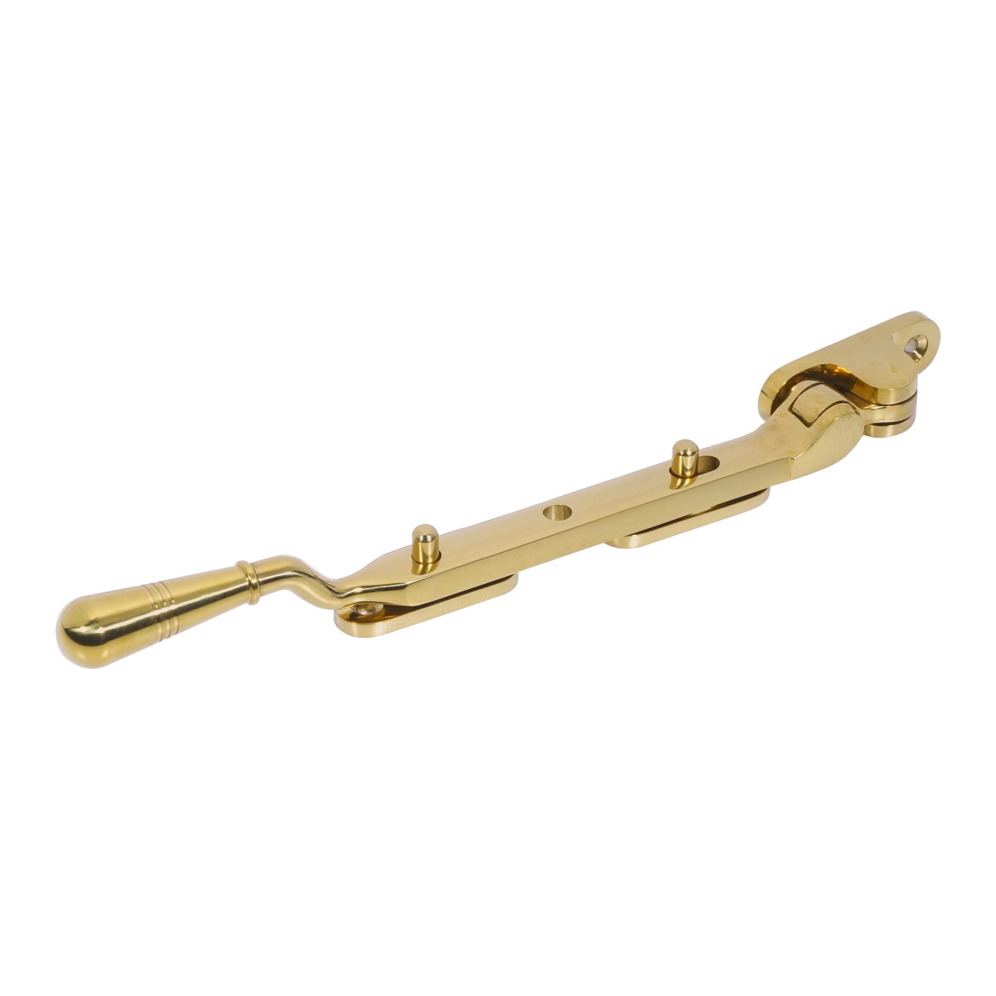 Opera Casement Window Stay | PVD Stainless Polished Brass