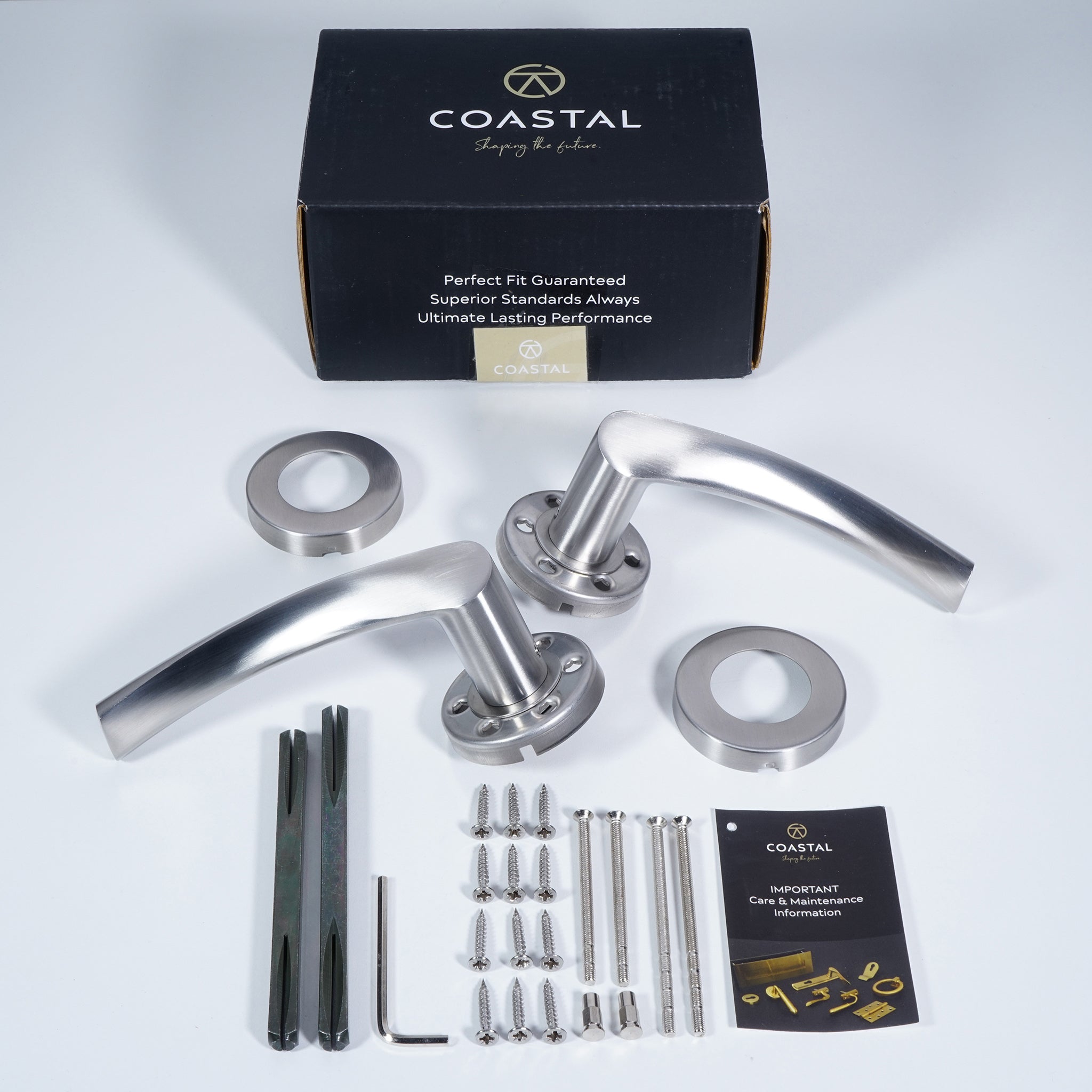 Wing Lever Door Handle | Satin Stainless Steel